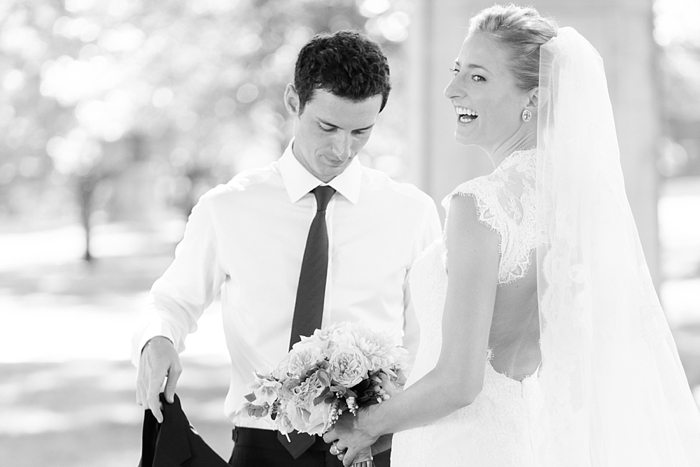 The most intimate part of a wedding day, the "first look" between a bride and a groom.