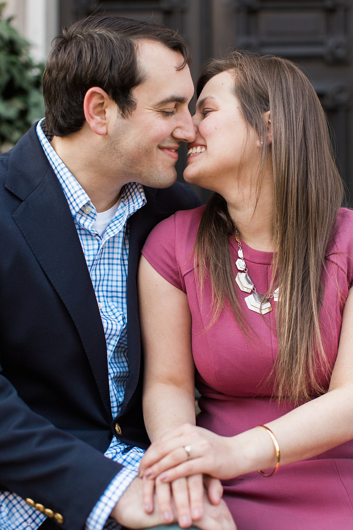A sunrise engagement session on the waterfront of Old Town Alexandria and in the heart of Washington, DC -- Georgetown.