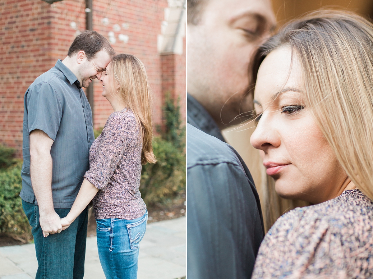 A  beautiful sunrise engagement session at the Washington National Cathedral in Georgetown, DC. 