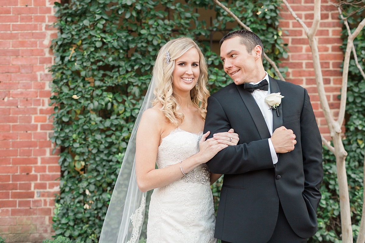A stunning gold, champagne, and crimson winter wedding in Old Town Alexandria, VA at the classic Hotel Monaco. 