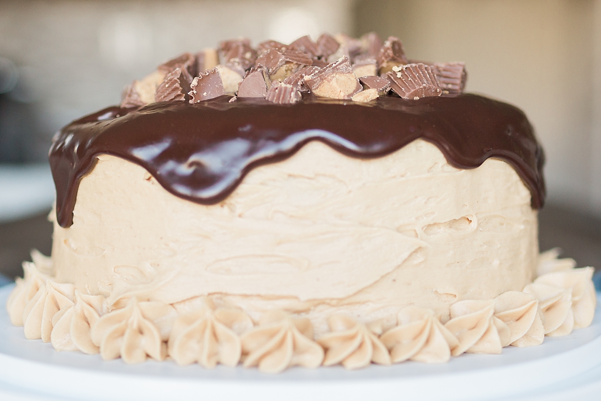 This Washington, DC wedding photographer whips a delicious Reese's PB Cup Chocolate Cake and shares the recipe for you to enjoy at home!