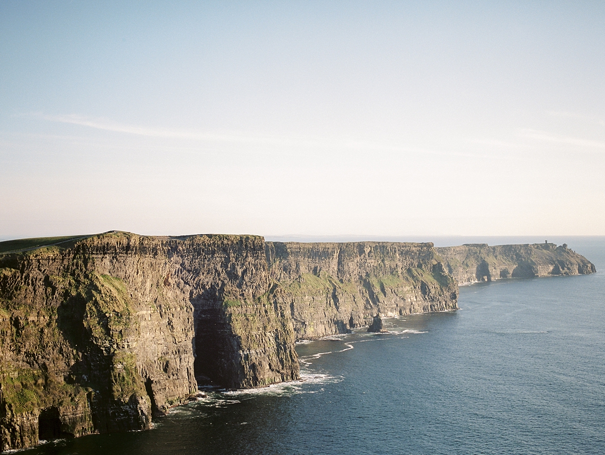 The rolling hills and gorgeous Cliffs of Moher in Ireland are the next few stops for this fine art film wedding photographer from Washington, DC.
