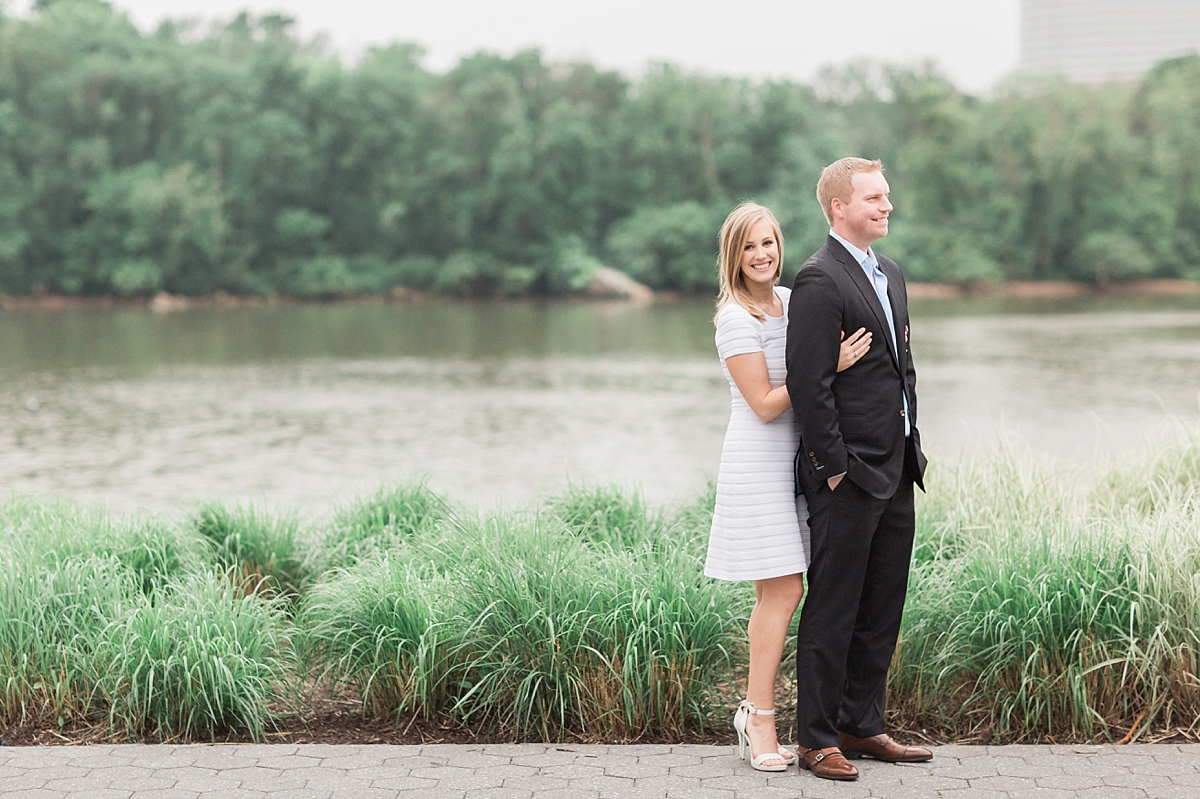 A romantic Georgetown engagement session full of colorful florals along the waterfront photographed by Washington, DC wedding photographer, Alicia Lacey.