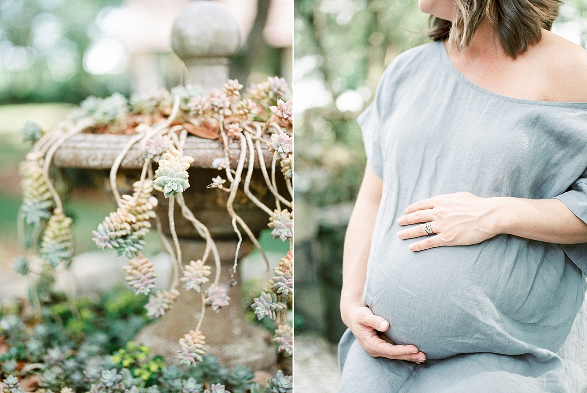 This Washington, DC wedding photographer travels to RiverOaks in Charleston, SC to capture the essence of motherhood during a maternity session.