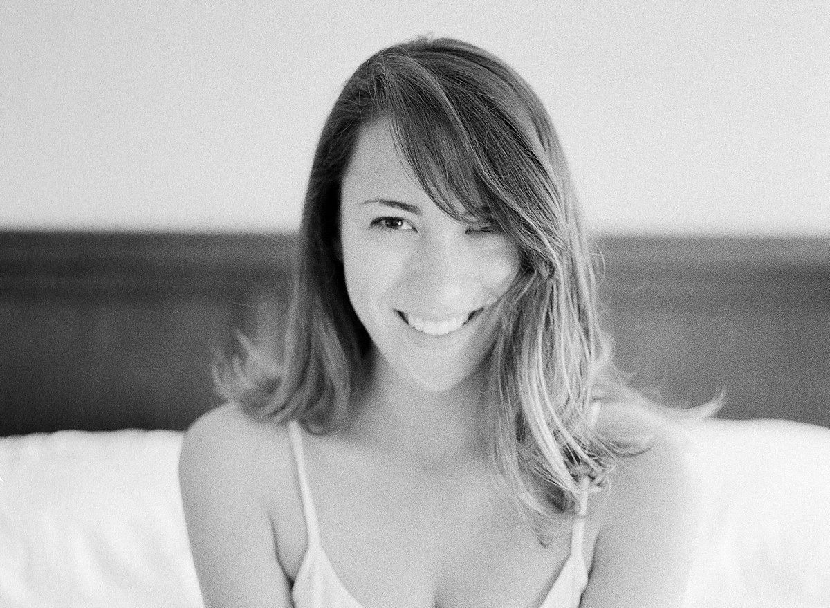 Alicia Lacey, a Washington, DC wedding photographer, promotes self-confidence and natural beauty through black and white film photos for The Portrait Project.