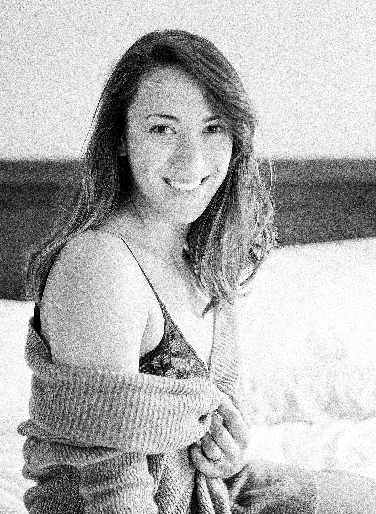 Alicia Lacey, a Washington, DC wedding photographer, promotes self-confidence and natural beauty through black and white film photos for The Portrait Project.