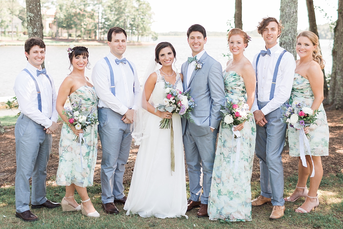 Enjoy a romantic summer garden party wedding photographed by DC fine art photographer, Alicia Lacey, at Fawn Lake Country Club in Fredericksburg, VA.