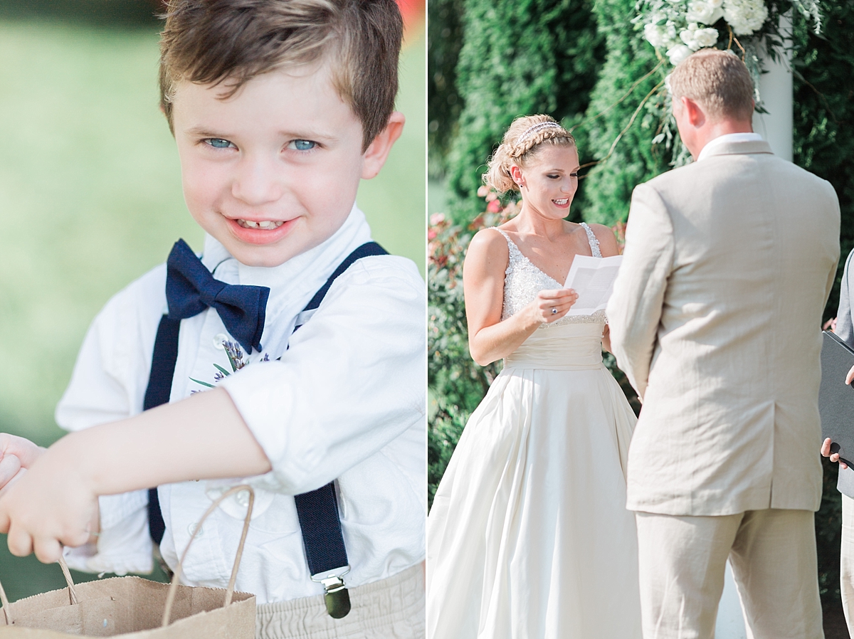 A whimsical summer wedding at The Inn at Huntingfield Creek in Rock Hall, MD planned by Kari Rider Events and photographed by Alicia Lacey Photography. 