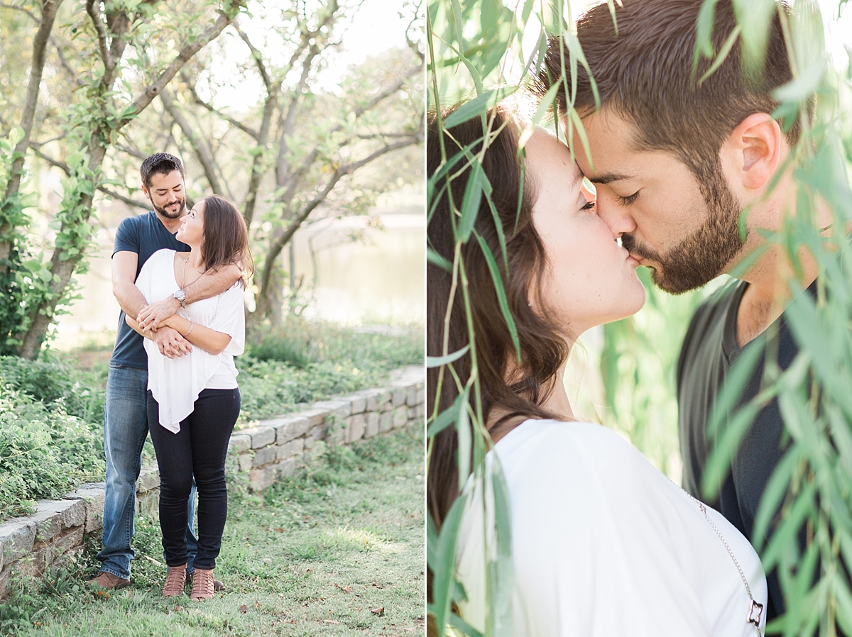 A sun-filled engagement session at the stunning Lincoln Memorial as photographed by Washington, DC wedding photographer, Alicia Lacey. 