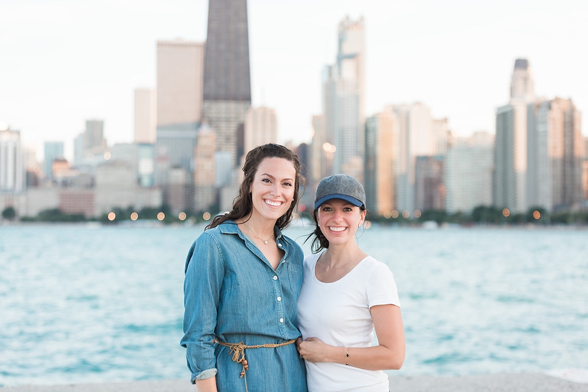 This Washington, DC wedding and anniversary photographer travels to North Avenue Beach in Chicago to capture a surprise proposal and engagement session.