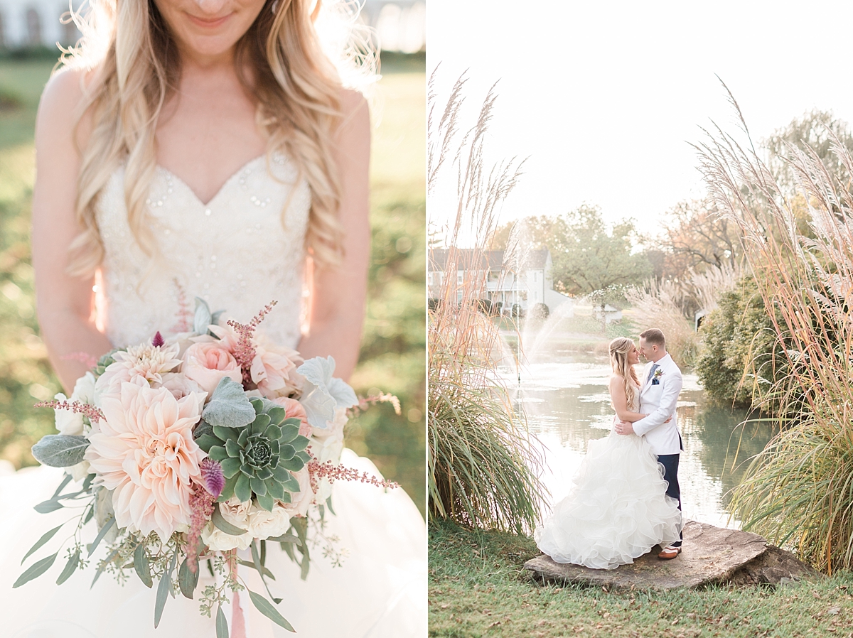 A romantic blush and mint travel themed affair at the classic Stone Manor Country Club, photographed by Washington, DC wedding photographer, Alicia Lacey. 