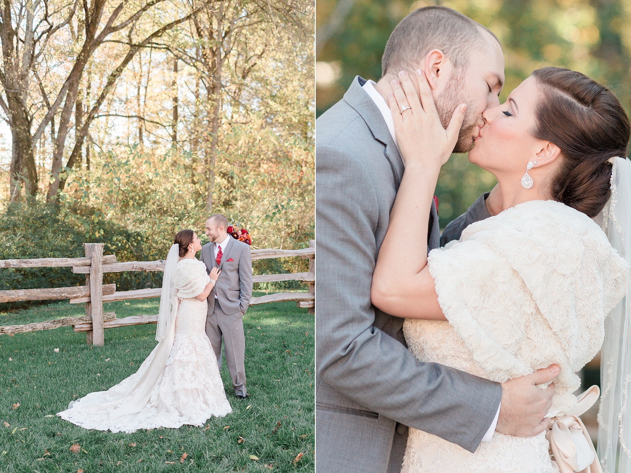 A romantic November wedding in Richmond, VA is full of all things fall! Images photographed by Washington, DC wedding photographer, Alicia Lacey. 