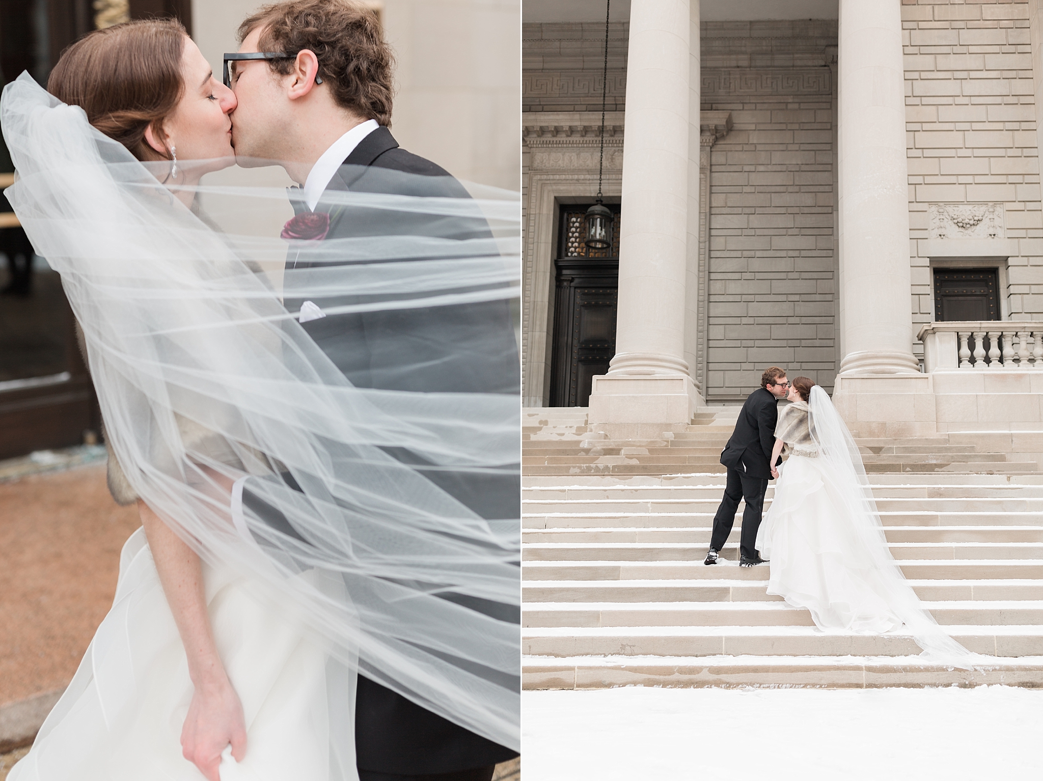 This classic Carnegie Institution for Science wedding in iconic Washington, DC  features a warm berry color palette to accent the beautiful decor. 