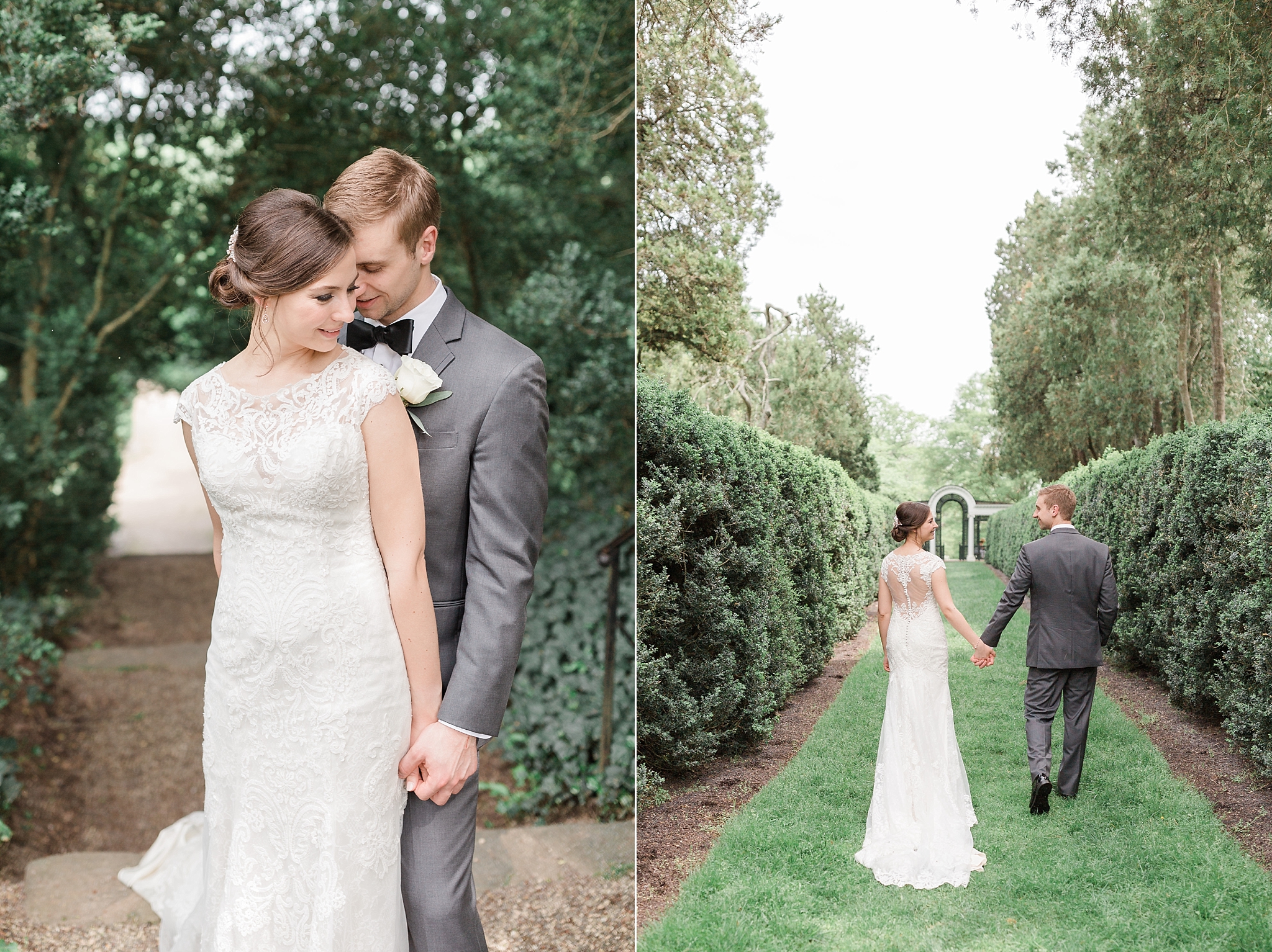 A fun spring wedding at Stonewall Golf Club in Gainesville, VA with portraits at Oatlands Historic House in Leesburg, VA. 