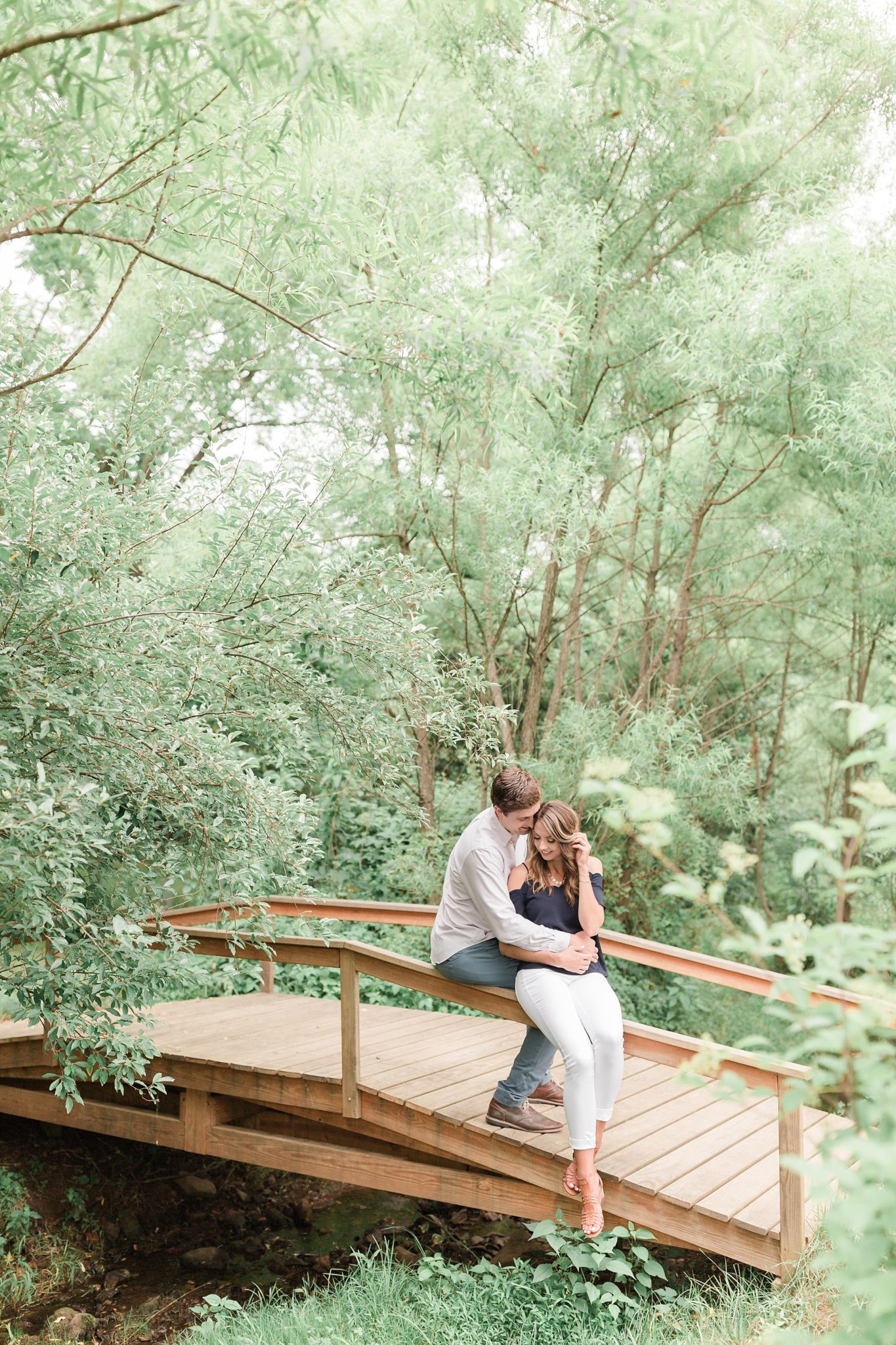 A beautiful summer engagement session is photographed at Pearmund Cellars in Warrenton, VA.