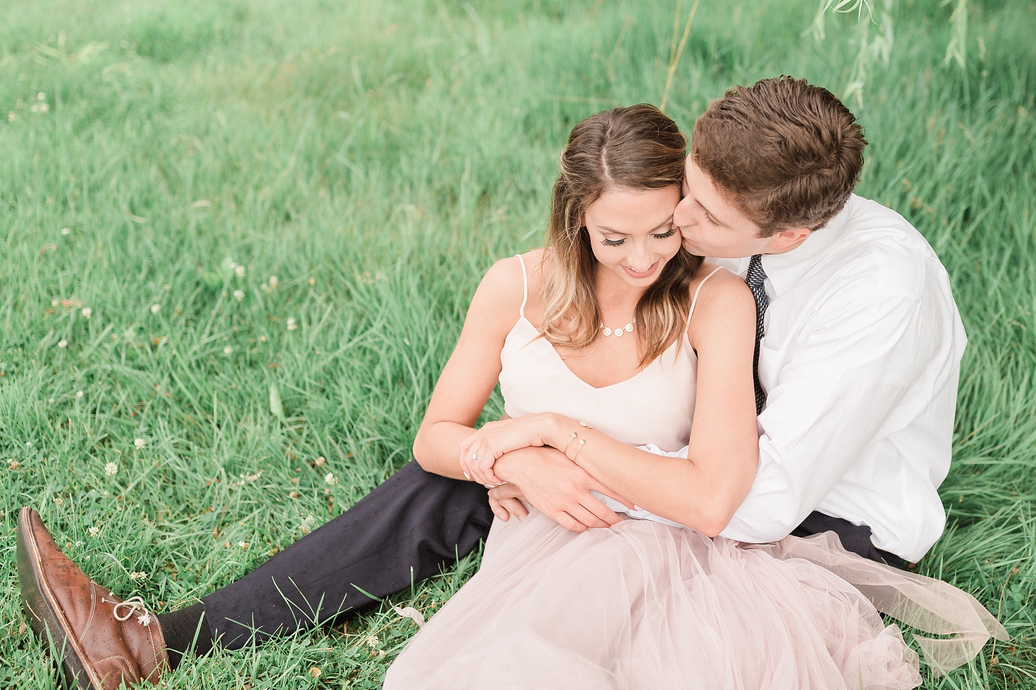 A beautiful summer engagement session is photographed at Pearmund Cellars in Warrenton, VA.