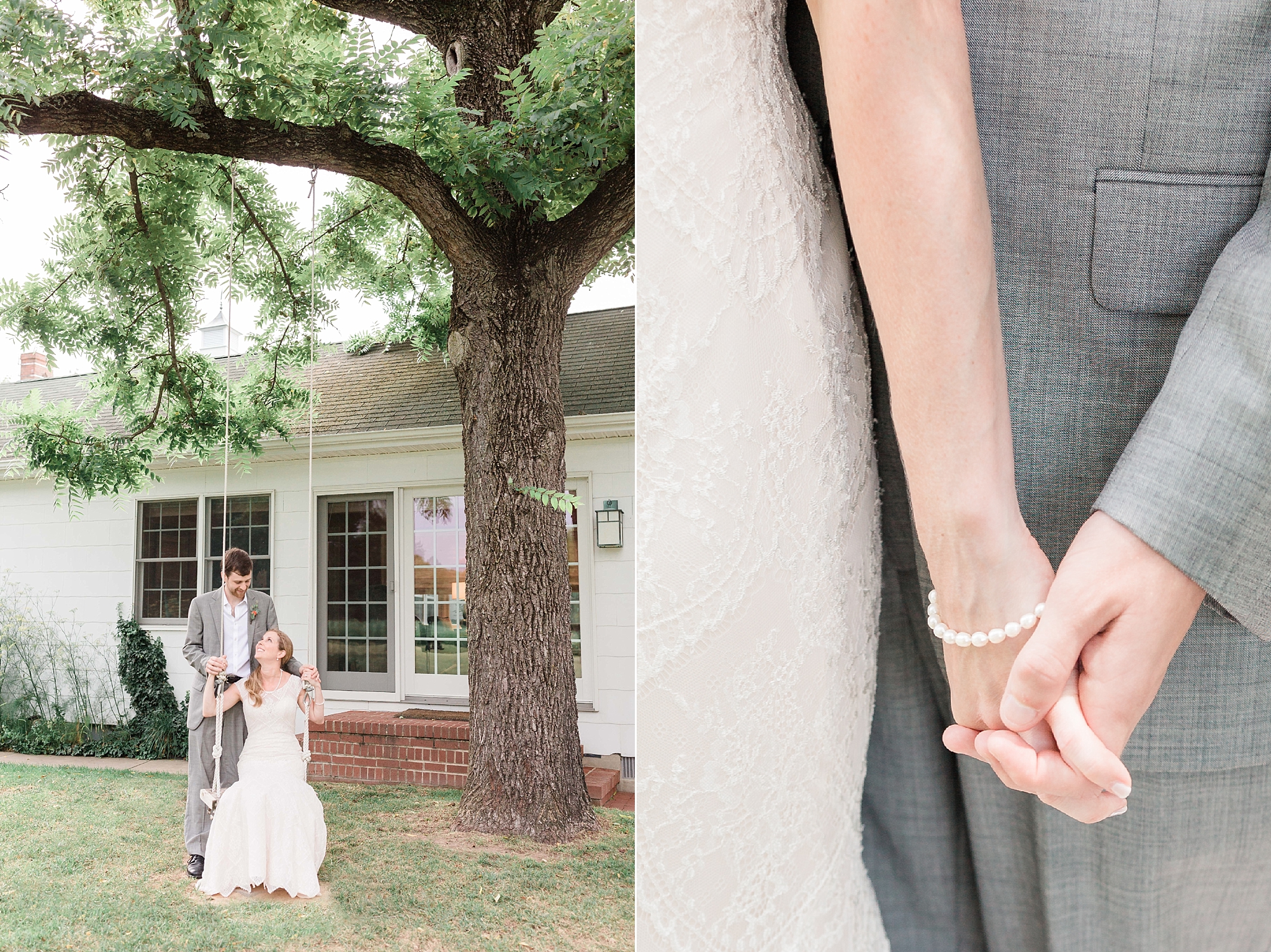 A sweet summer wedding is captured at The Inn at Huntingfield Creek in Rock Hall, MD on the Eastern Shore by Washington, DC photographer, Alicia Lacey.