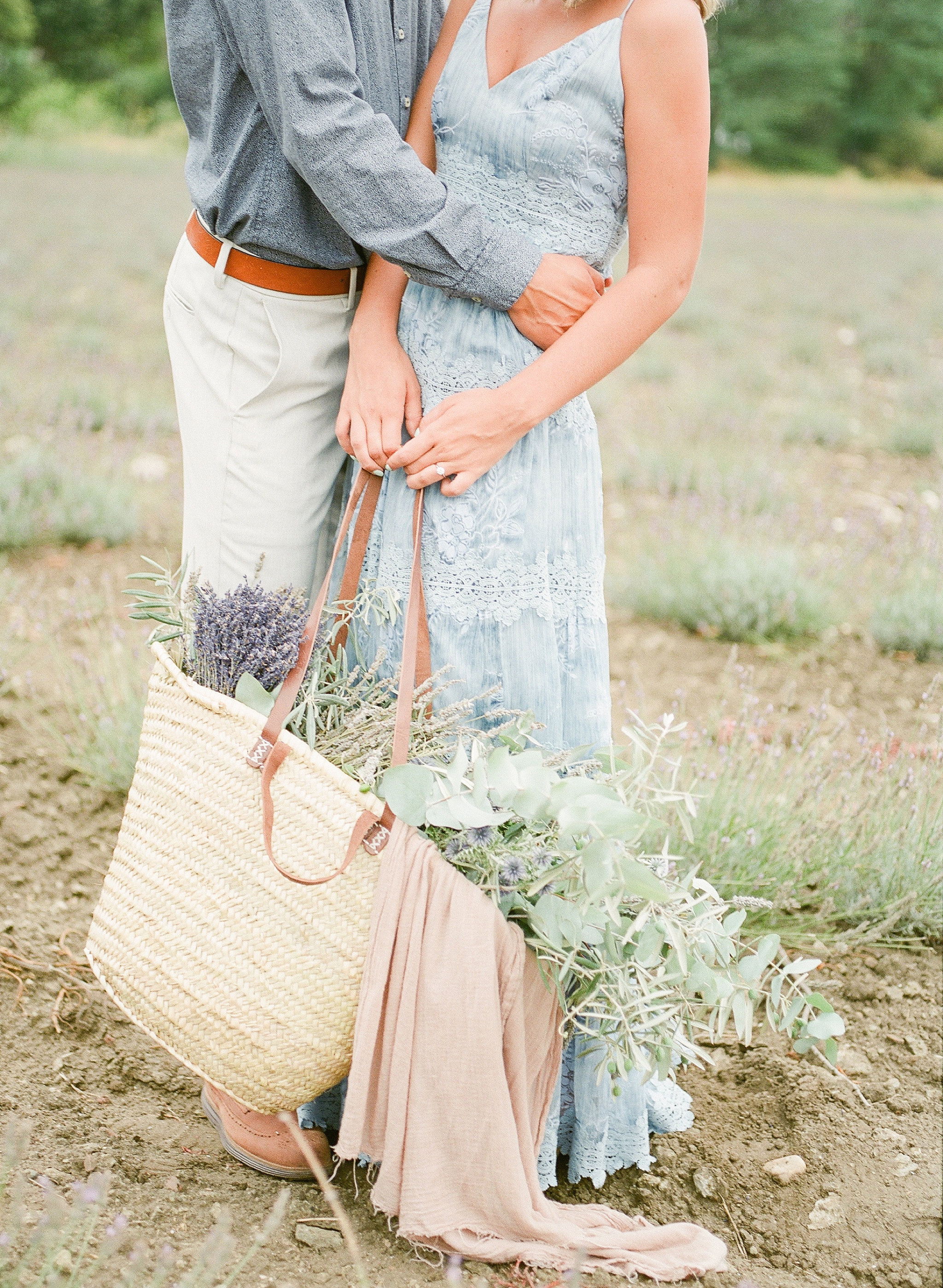 A romantic and stylish engagement session in the small town of Grignan. Photographed by Provence, France destination film wedding photographer, Alicia Lacey.
