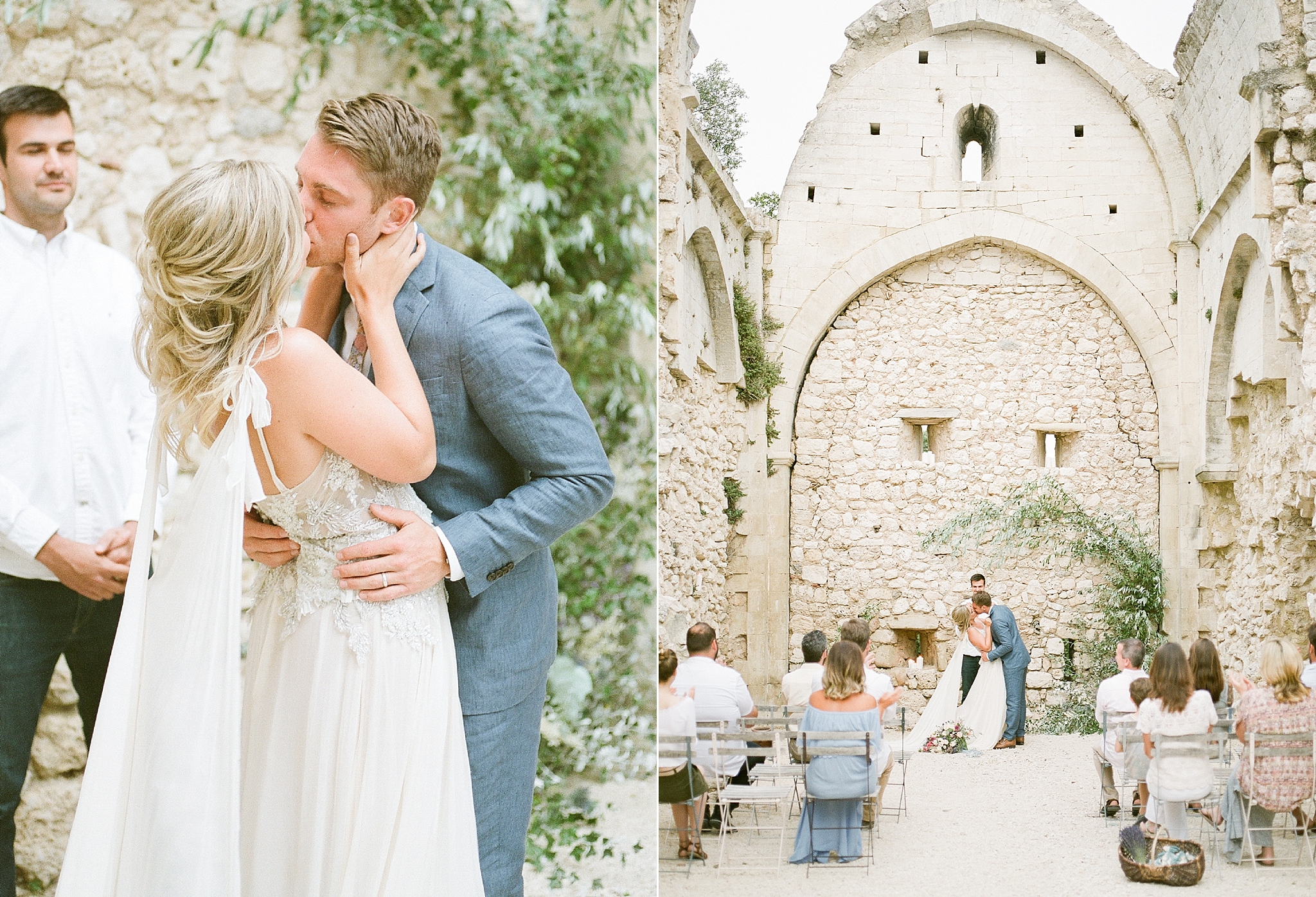 A romantic wedding at Domaine de Sarson in Grignan that was photographed by Provence, France destination film wedding photographer, Alicia Lacey. 