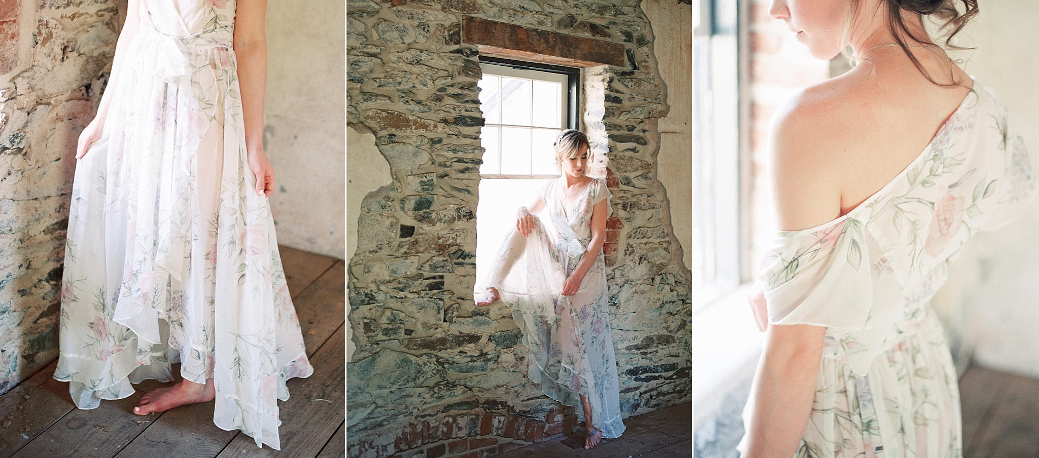 Classic and timeless boudoir portraits are captured by Washington, DC fine art wedding photographer, Alicia Lacey at Oatlands Plantation in Leesburg, VA.