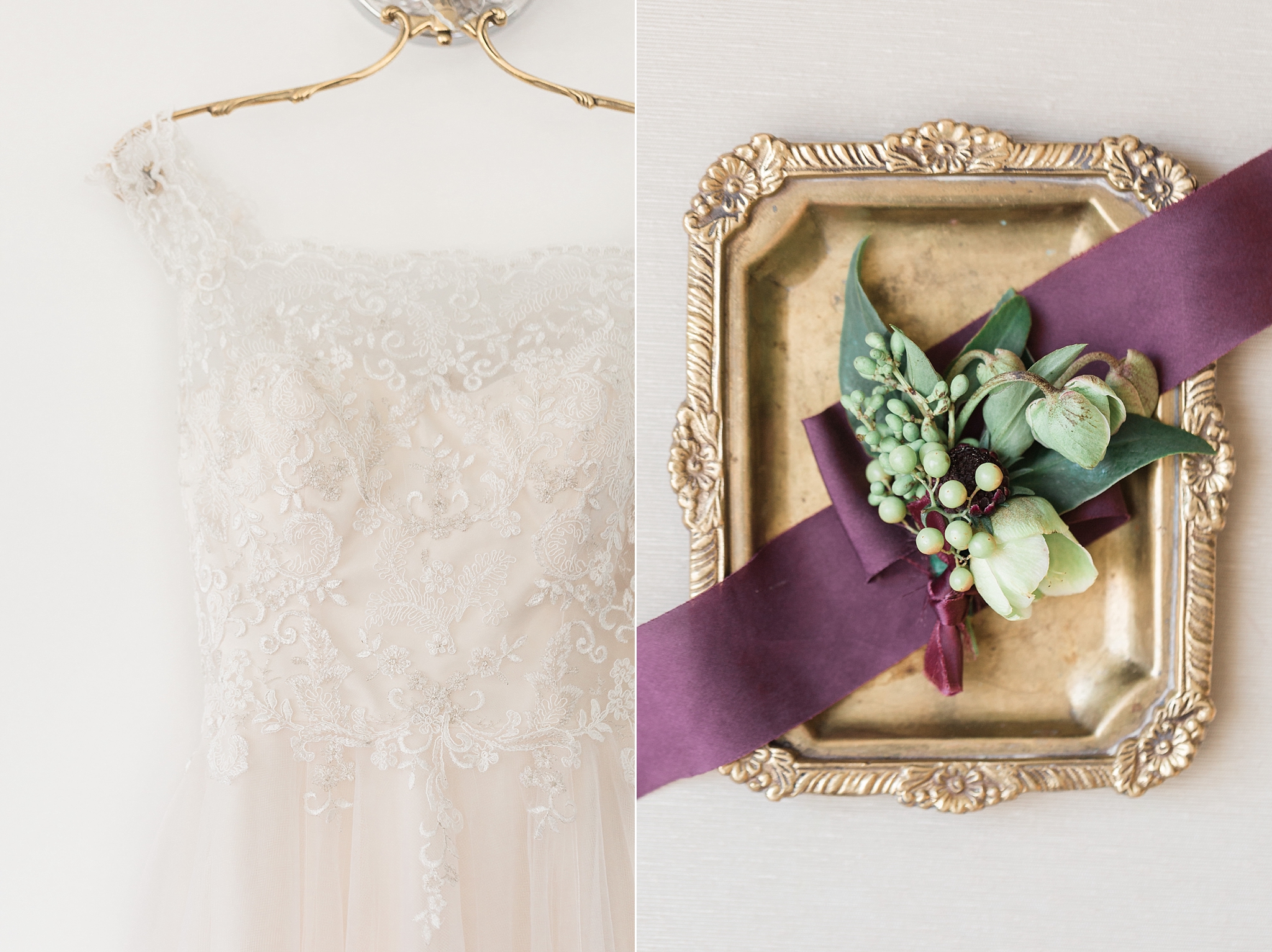 This classic fall wedding at Rixey Manor in Rixeyville, VA features a color palette of navy and gold with pops of plum!