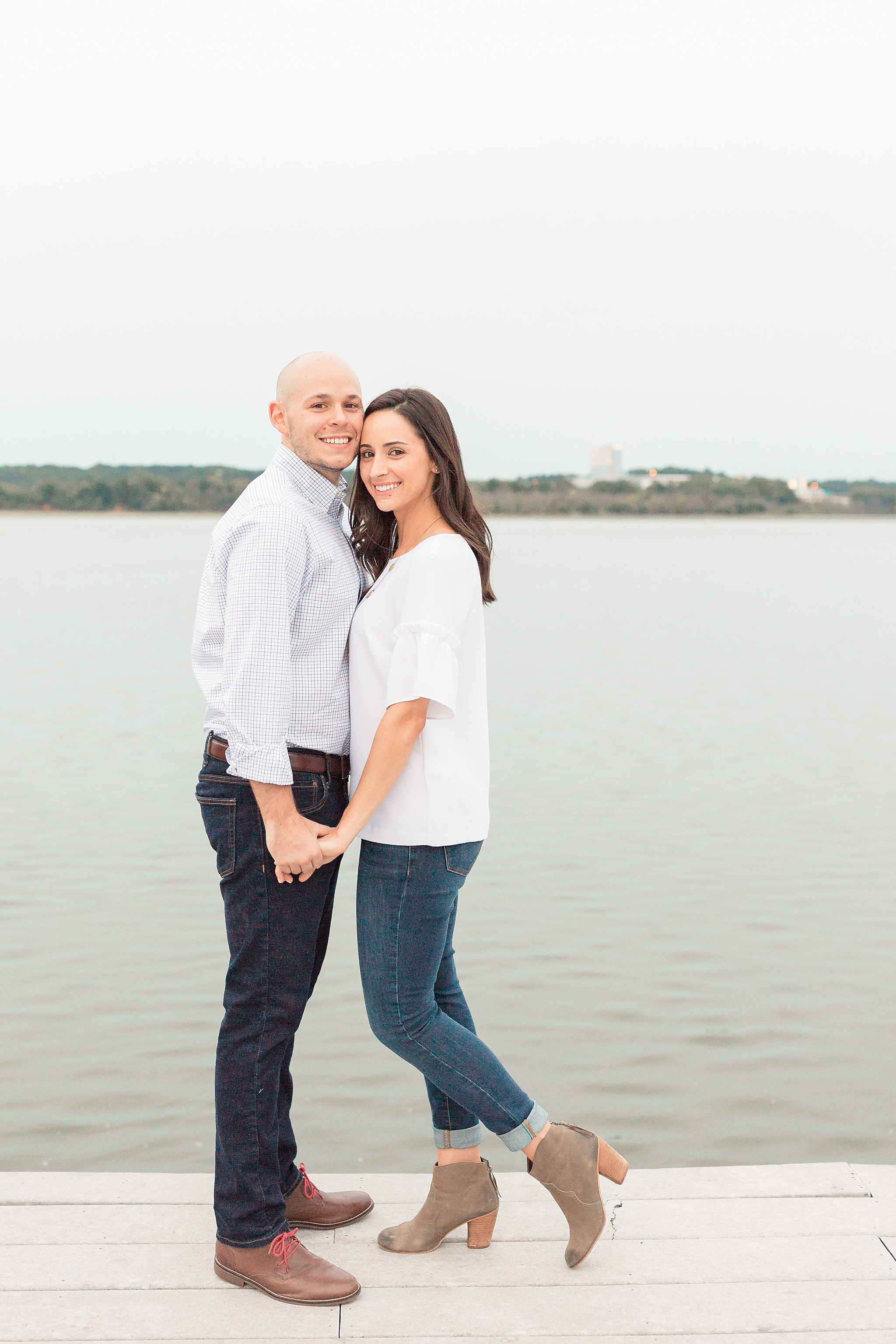 A romantic sunset engagement session in Old Town Alexandria features a stylish couple who is being married at Pippin Hill next summer! 