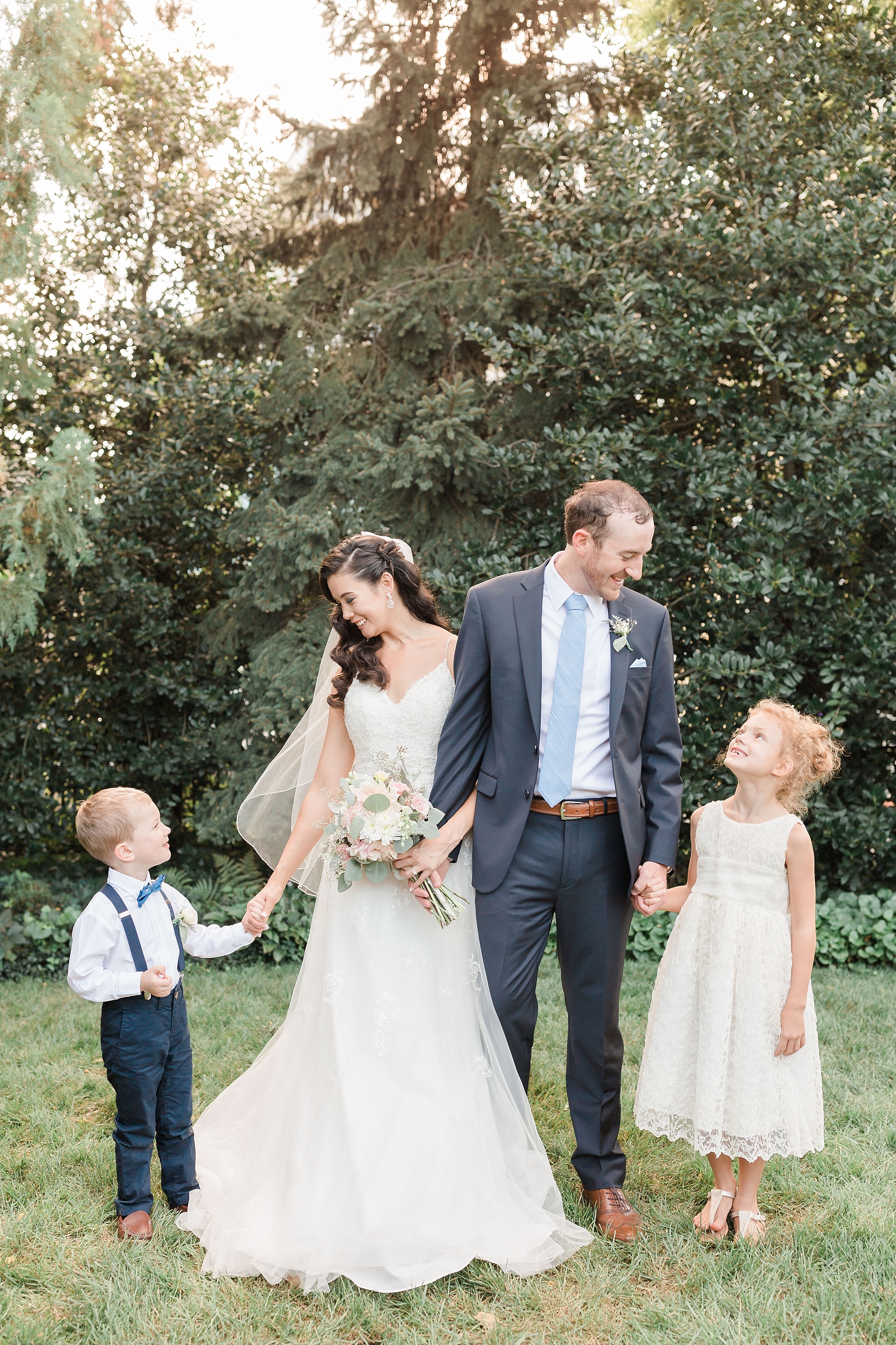 This elegant fall wedding at the Thomas Birkby House in Leesburg, VA was complete with vintage furniture and blush details. 
