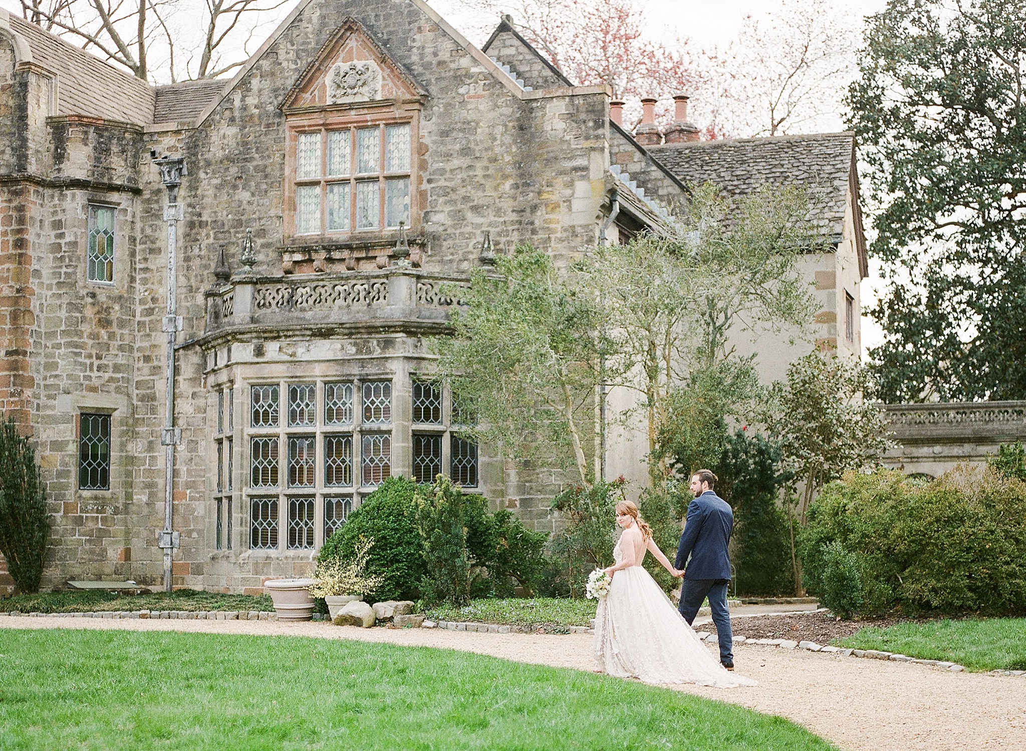 The historical Virginia House in Richmond, VA is the perfect setting for this enchanting, old-world inspired wedding captured by fine art film photographer, Alicia Lacey. 