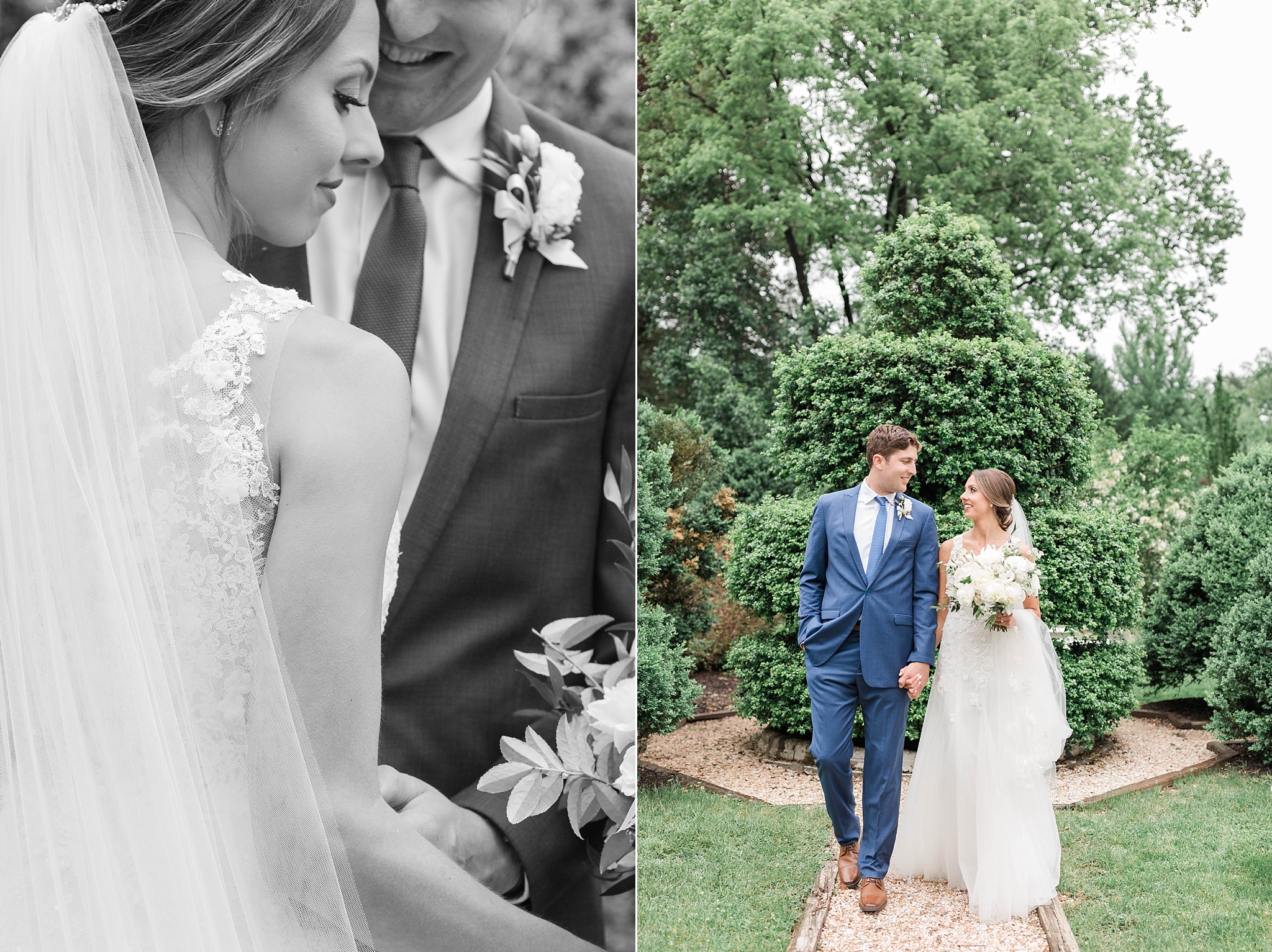 This romantic garden wedding was photographed at Airlie Center in Warrenton, VA by fine art Washington, DC photographer, Alicia Lacey. 