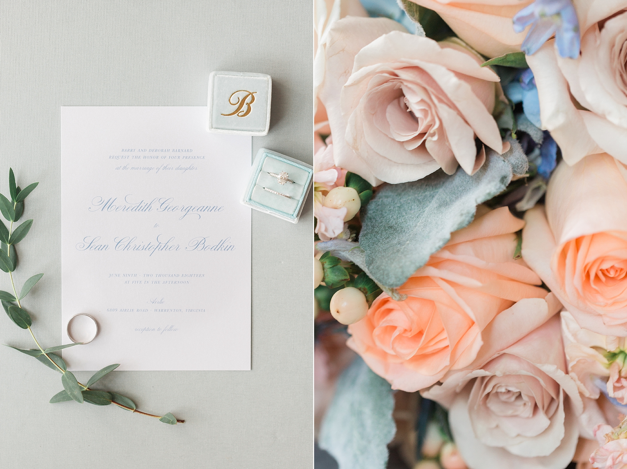 This chic summery Airlie wedding in Warrenton, VA was photographed by Washington, DC photographer, Alicia Lacey.