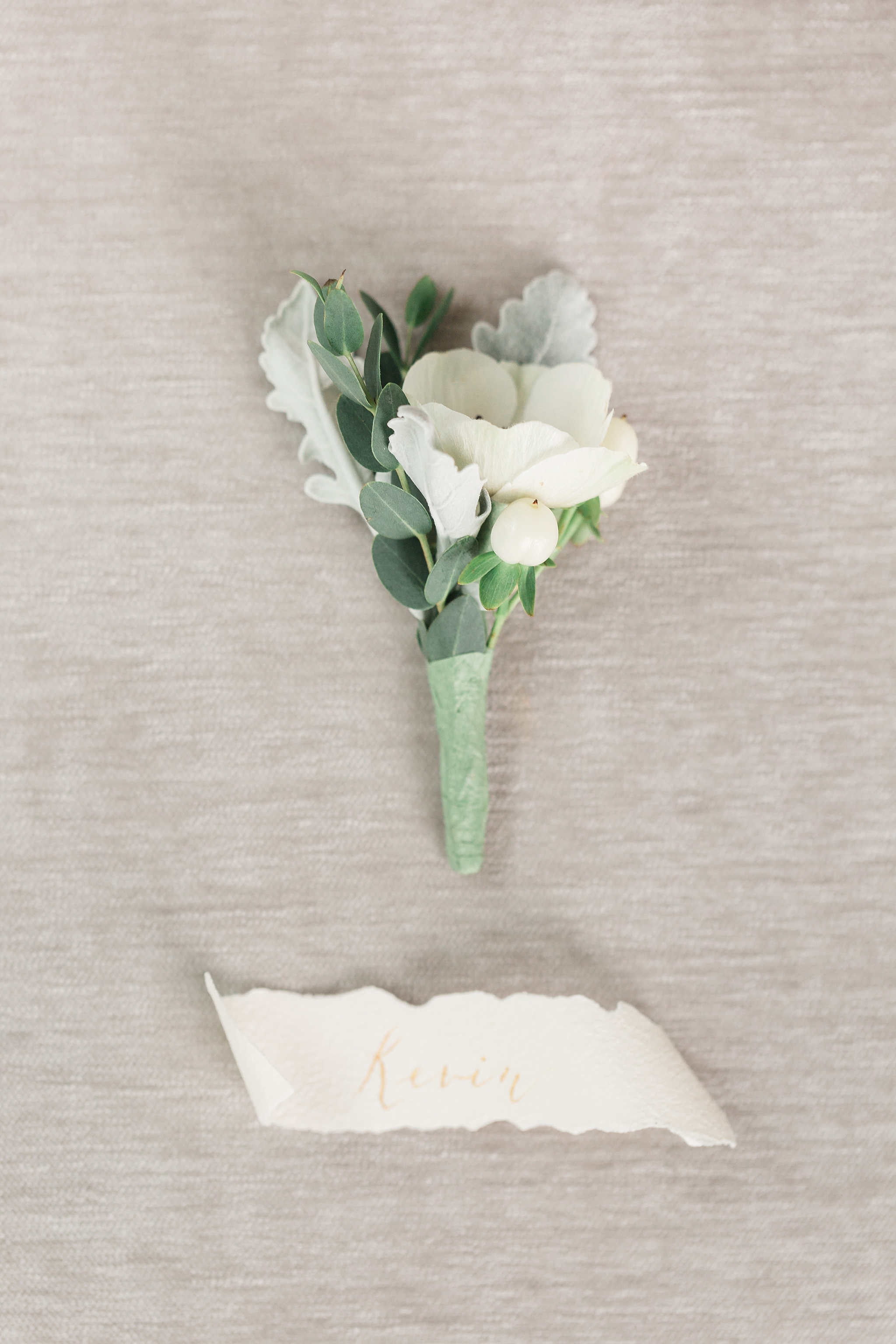 This elegant Rixey Manor wedding featured a soft color palette of blues, greys, and sage and was photographed by DC photographer, Alicia Lacey.