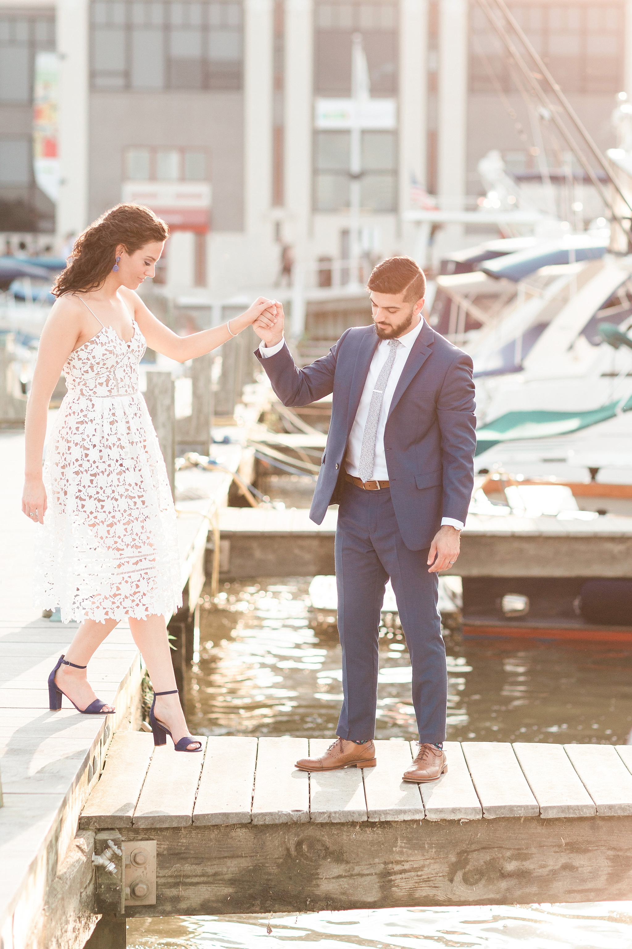 This romantic and intimate Old Town Alexandria elopement was photographed by Washington, DC wedding photographer Alicia Lacey.