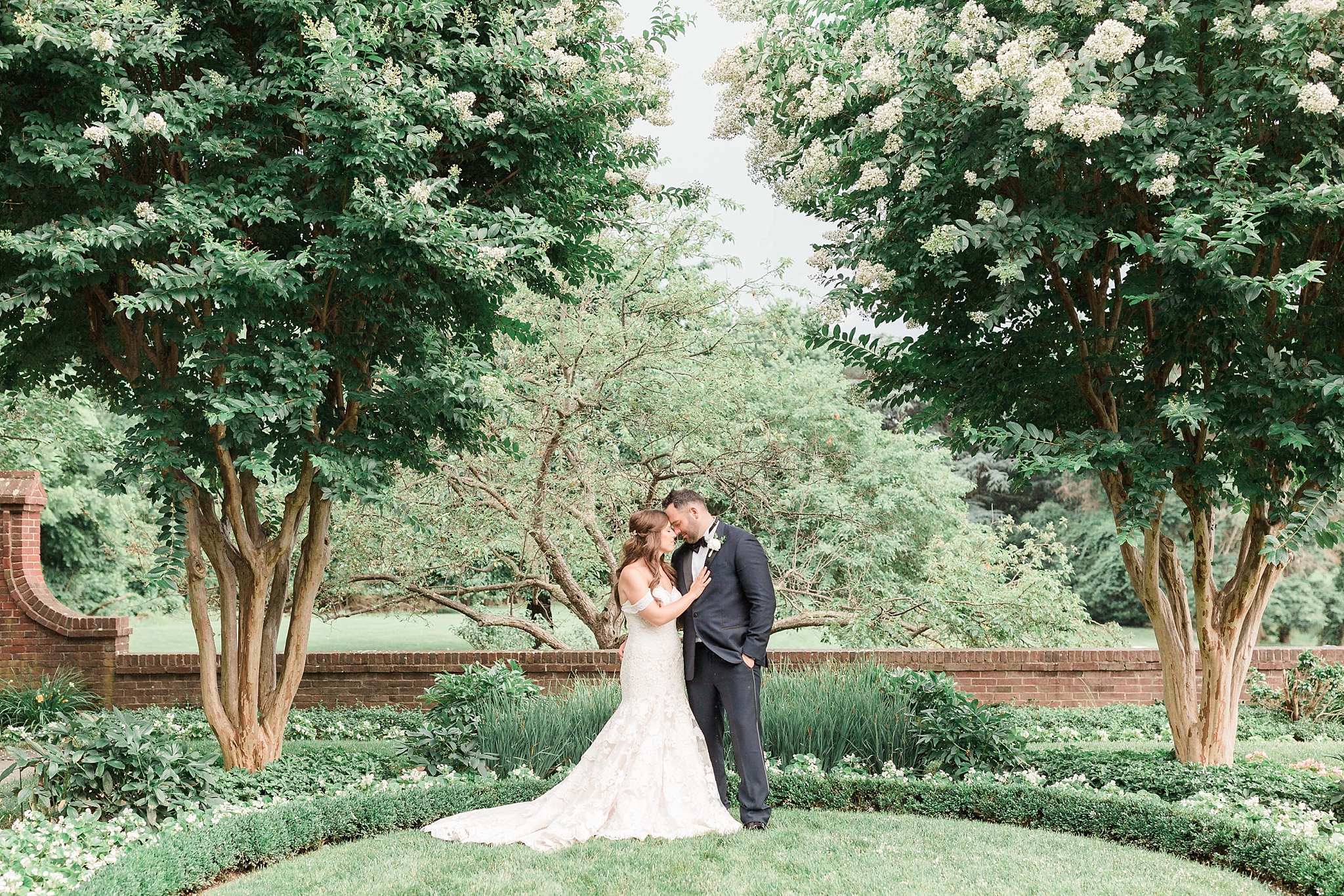 This elegant summer wedding at Oxon Hill Manor was styled by SRS Events and photographed by Alicia Lacey.