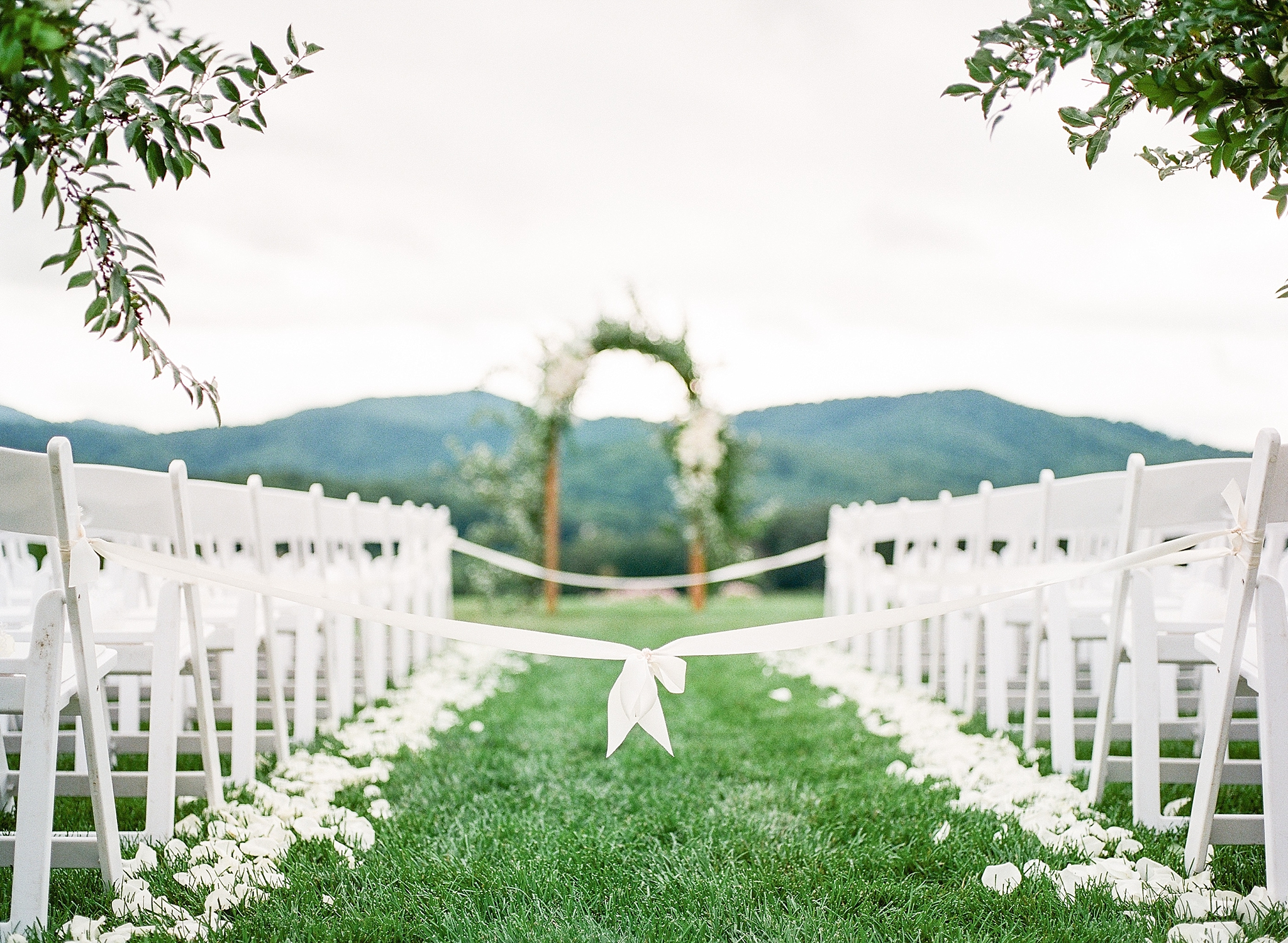 This elegant Pippin Hill wedding in Charlottesville, VA was designed by Amore Event Co and photographed by fine art film photographer, Alicia Lacey.