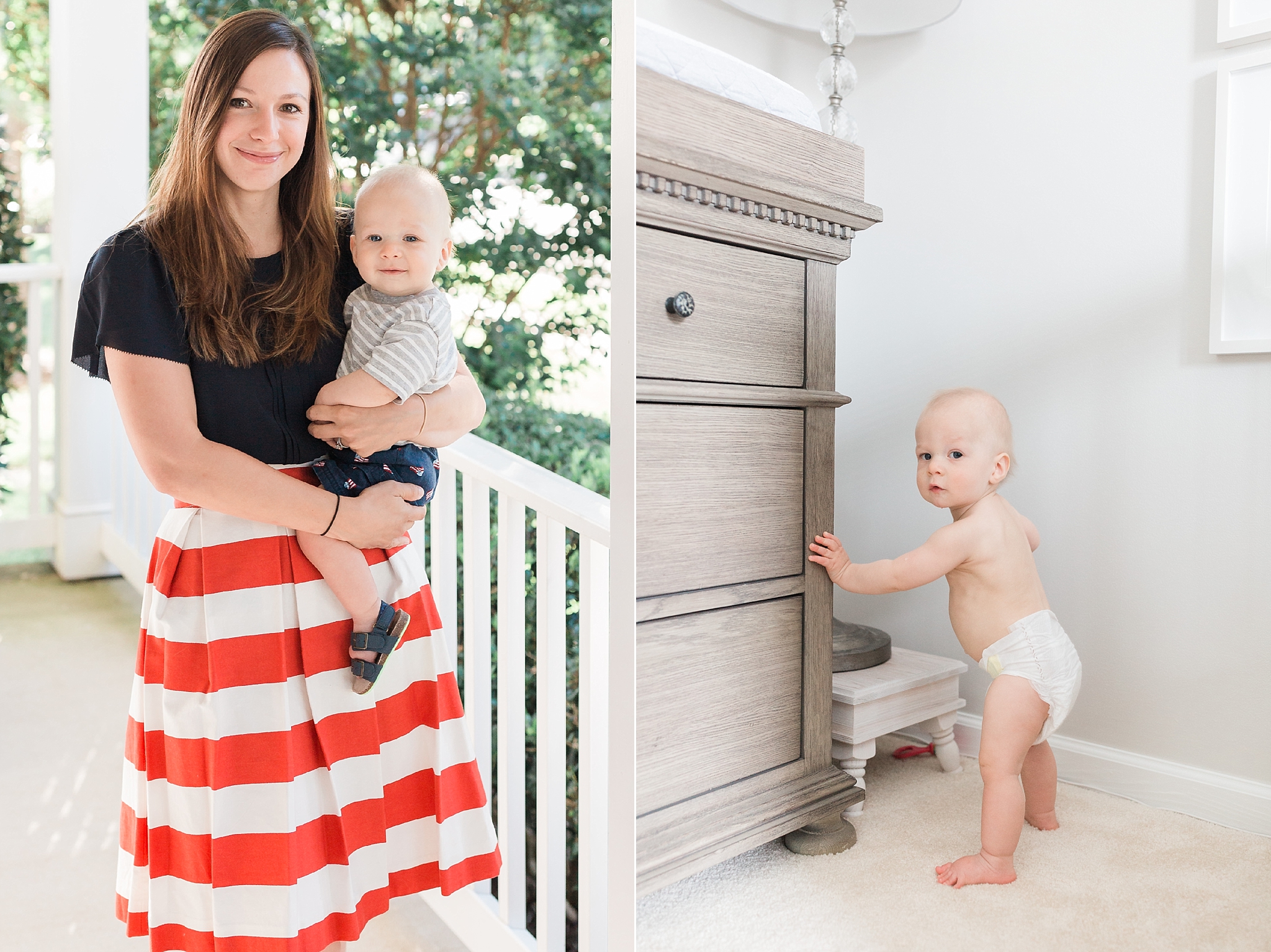 This DC wedding photographer shares personal photos of her new son, Landon James, from months seven through nine of his life.