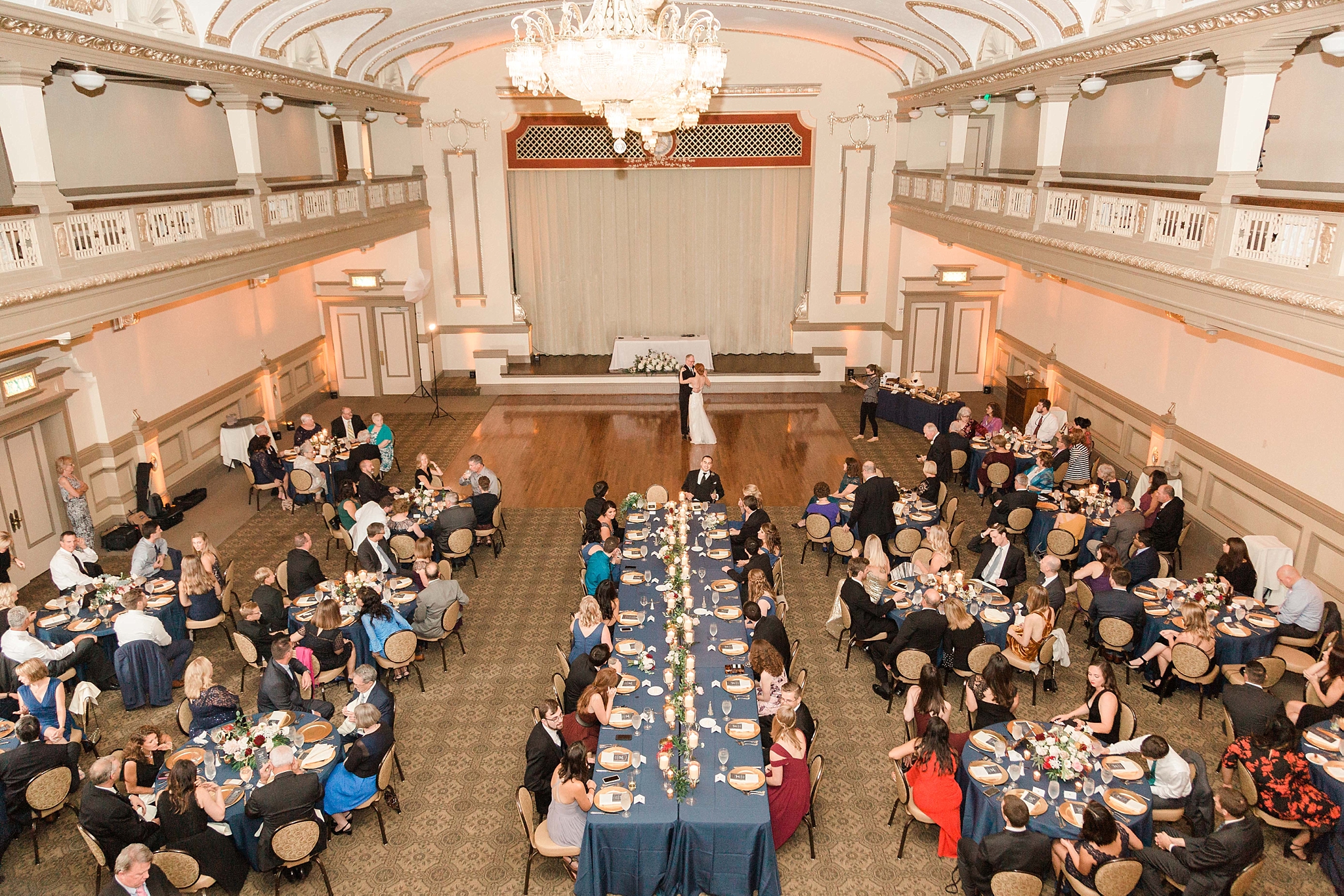 These September "I do's" took place during an art-deco inspired wedding at the John Marshall Ballrooms in Richmond, VA.