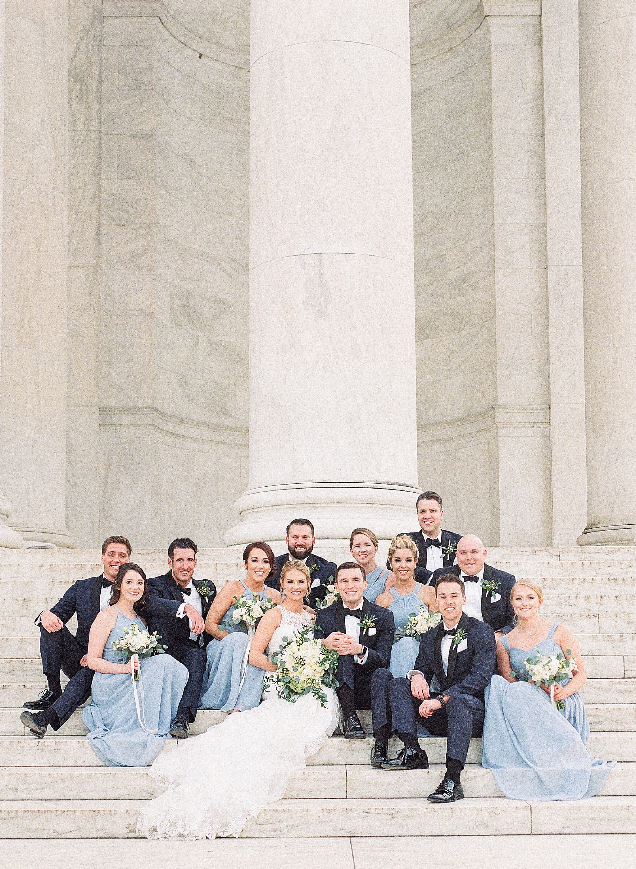 A classic Washington, DC wedding at the historic St. Matthews Cathedral with a reception at the Mayflower Hotel's Grand Ballroom.