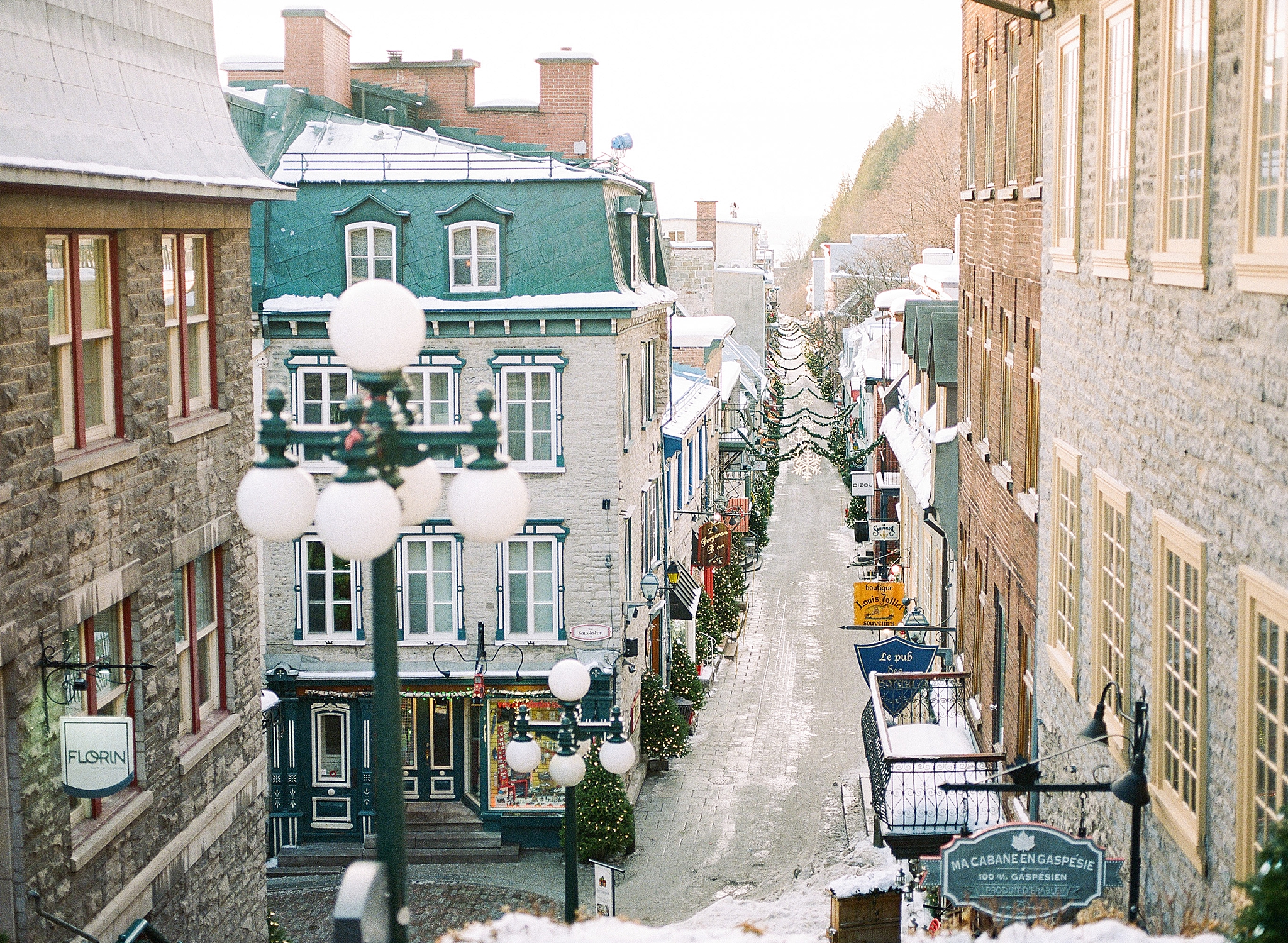 This Washington, DC wedding photographer travels to Quebec City, Canada and photographs the iconic town on film.