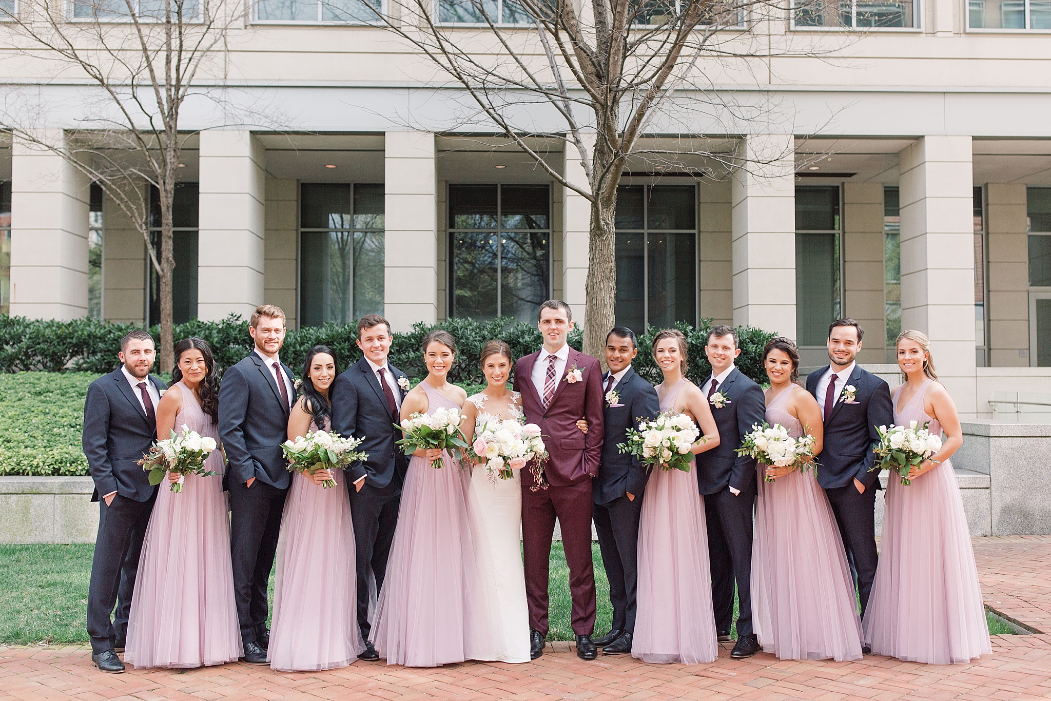 A beautiful spring wedding at the Westin Hotel in Alexandria, VA with portraits around Old Town.