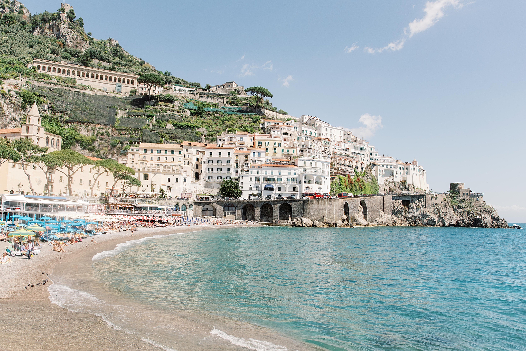 Destination wedding photographer, Alicia Lacey, travels to Amalfi Coast to photography highlights on film, including Positano and Villa Cimbrone in Ravello.