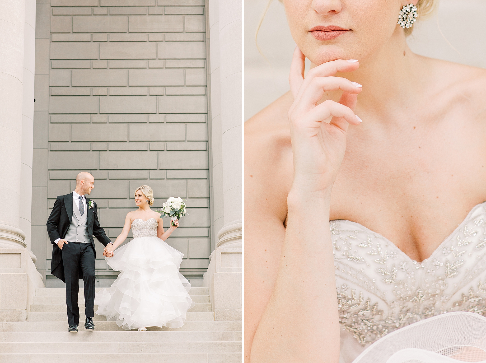An elegant Carnegie Institution for Science wedding in Washington, DC photographed by Alicia Lacey Photography. 