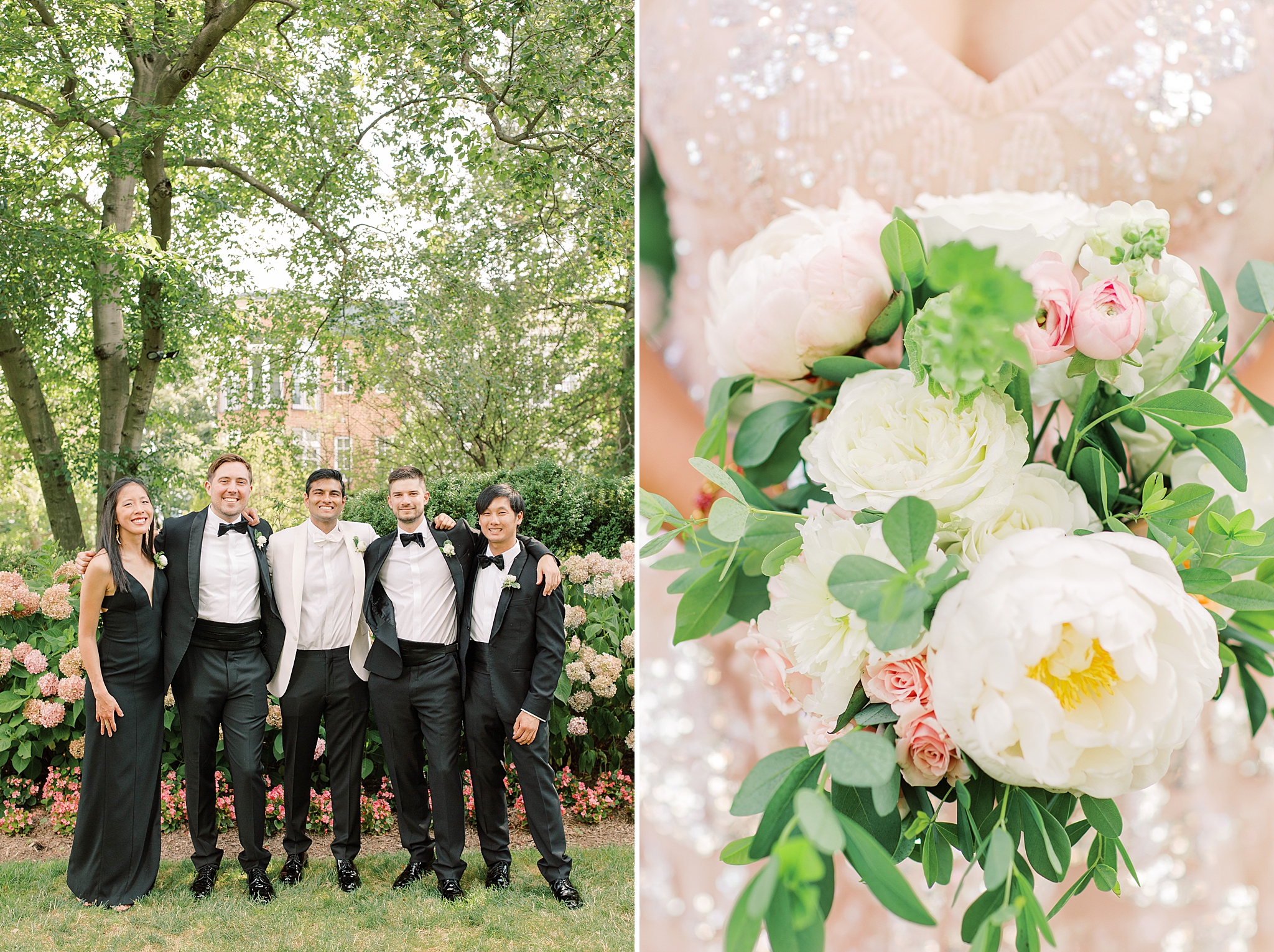 This elegant black tie Meridian House wedding in Washington, DC was photographed by Alicia Lacey Photography.