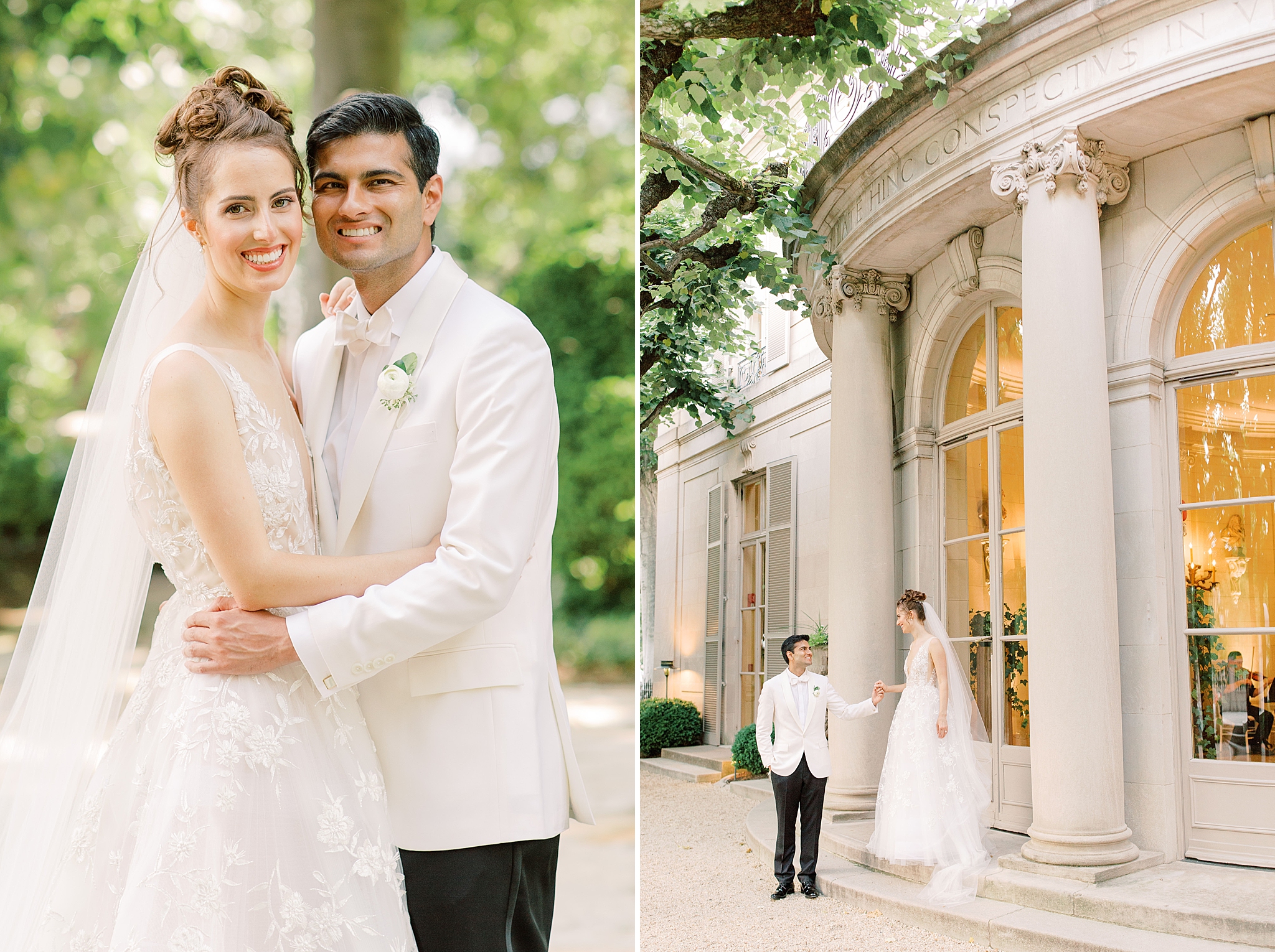 This elegant black tie Meridian House wedding in Washington, DC was photographed by Alicia Lacey Photography. 