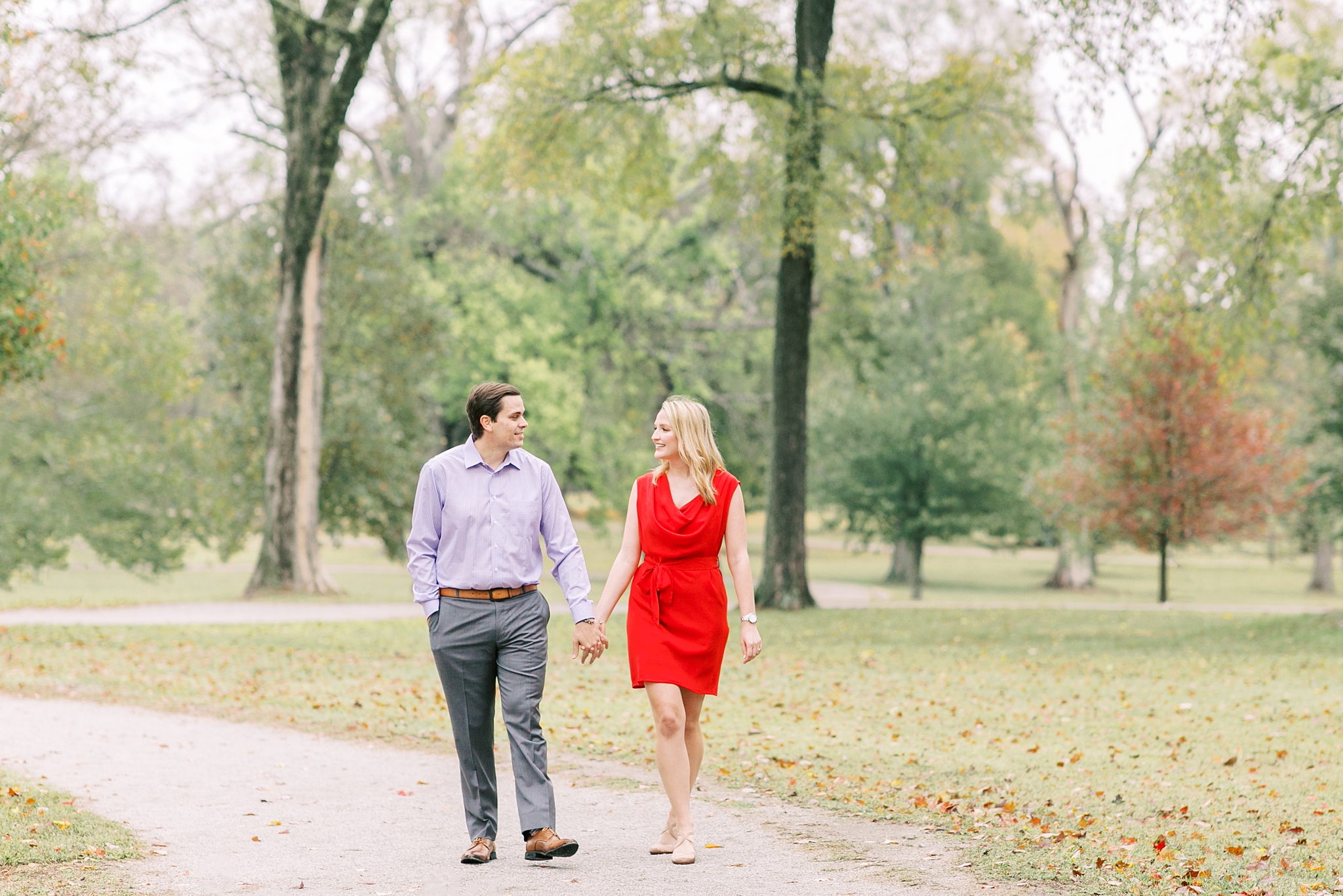 A stunning fall engagement session on Monument Ave and Byrd Park in Richmond, VA