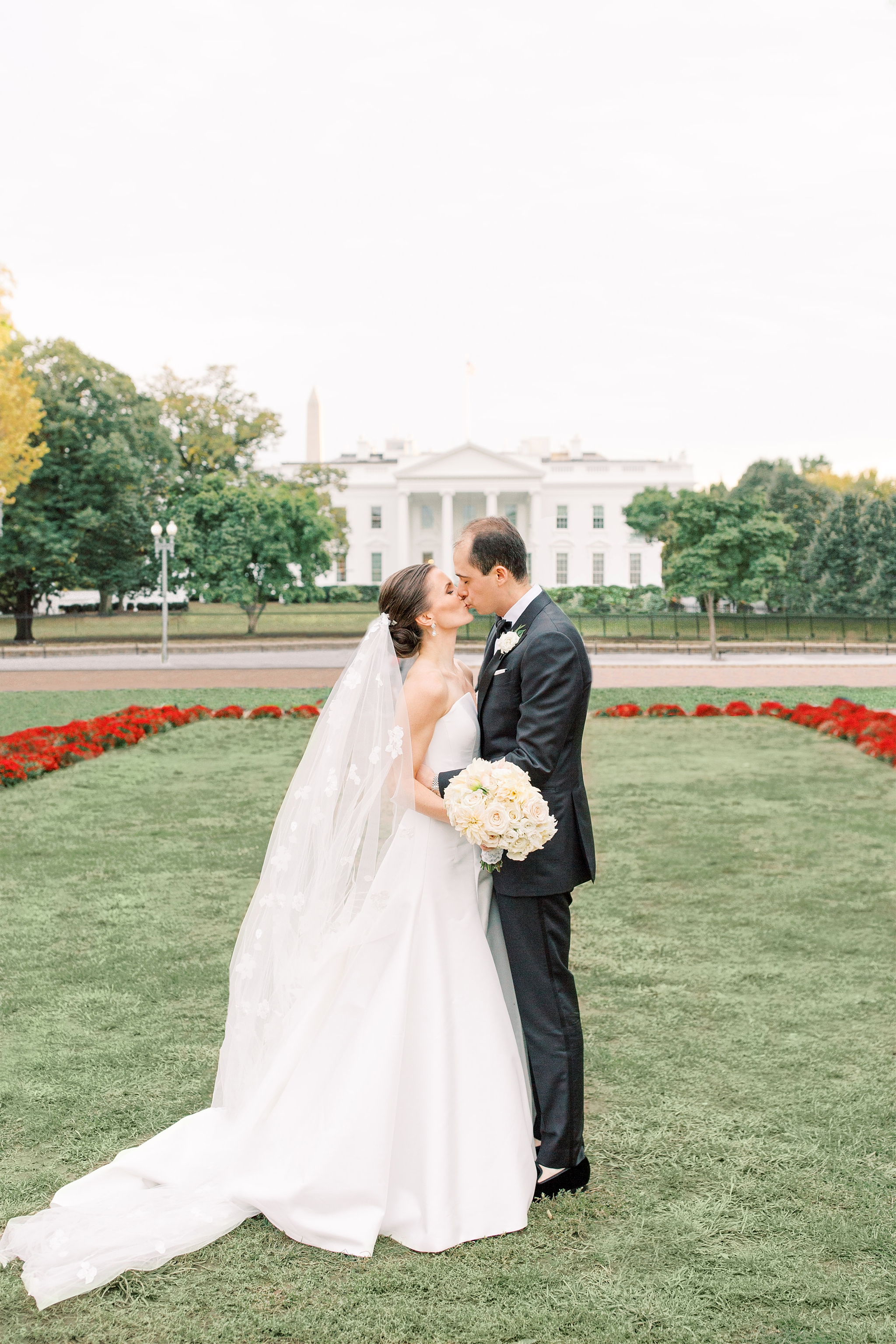 This classic black tie wedding is held at the iconic Army Navy Club in Washington, DC.