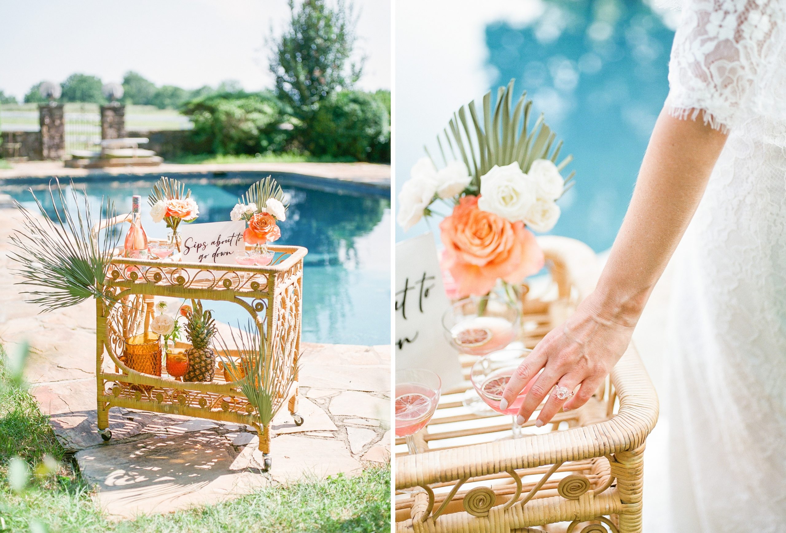 A chic and fun Palm Springs inspired wedding. Designed by SRS Events and photographed by DC wedding photographer, Alicia Lacey.