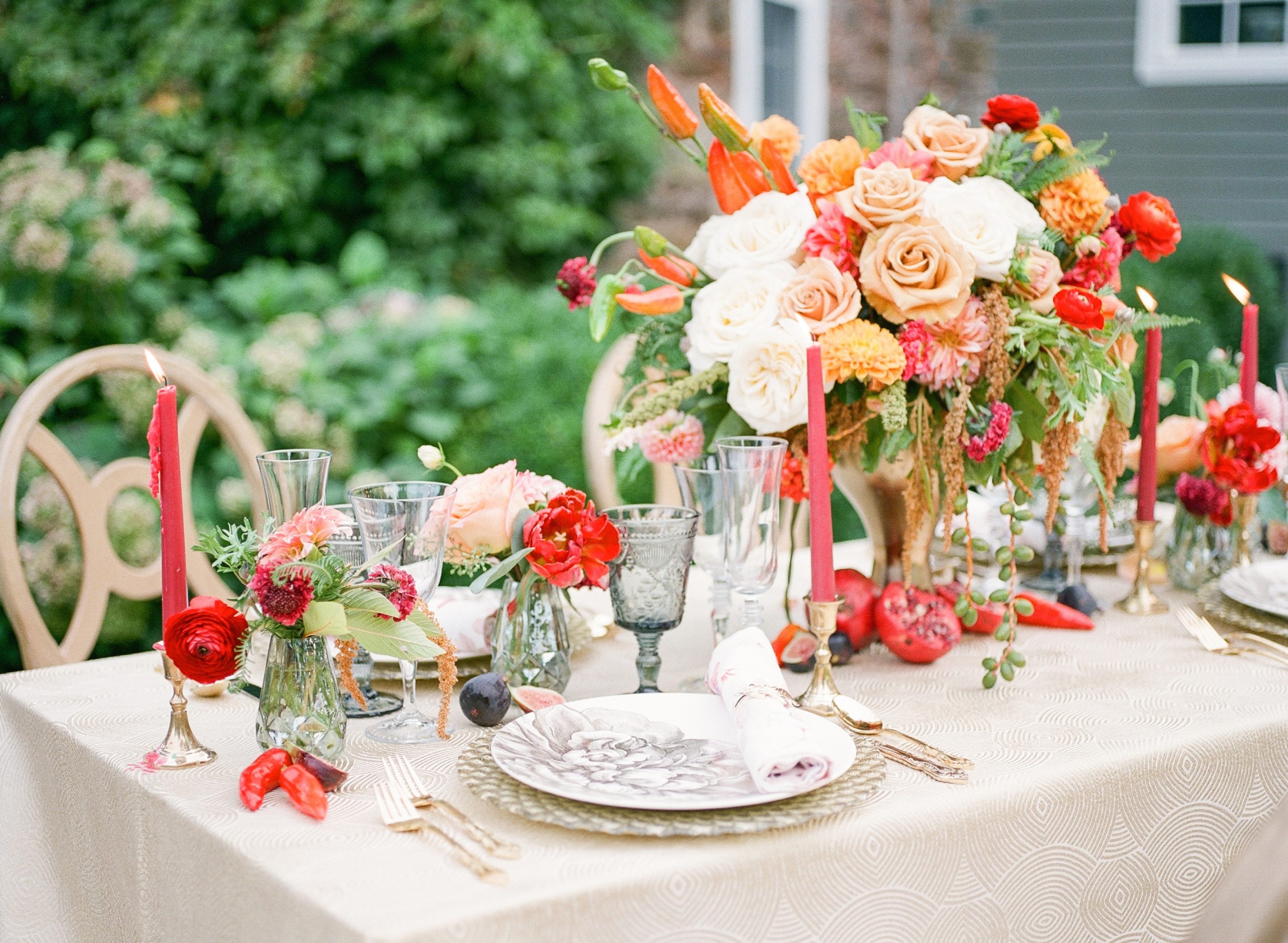 Washington, DC wedding photographer, Alicia Lacey captures this stunning harvest gathering inspired wedding decor from SRS Events.