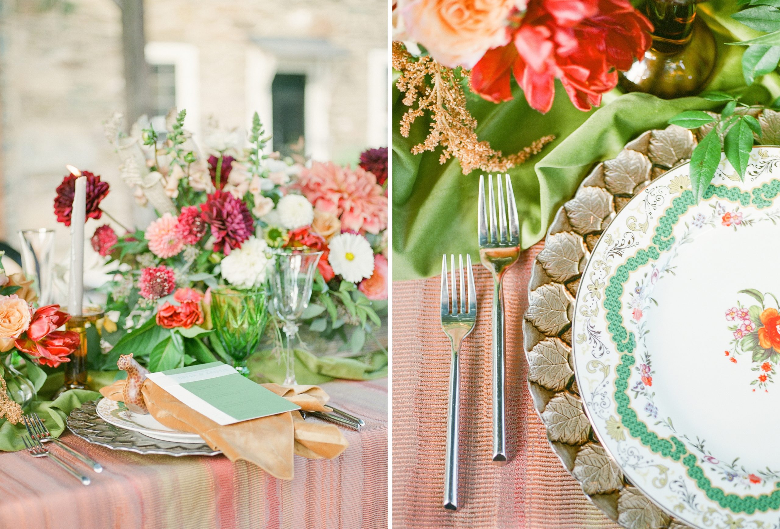Washington, DC wedding photographer, Alicia Lacey captures this unique and subtle safari inspired wedding decor from SRS Events.