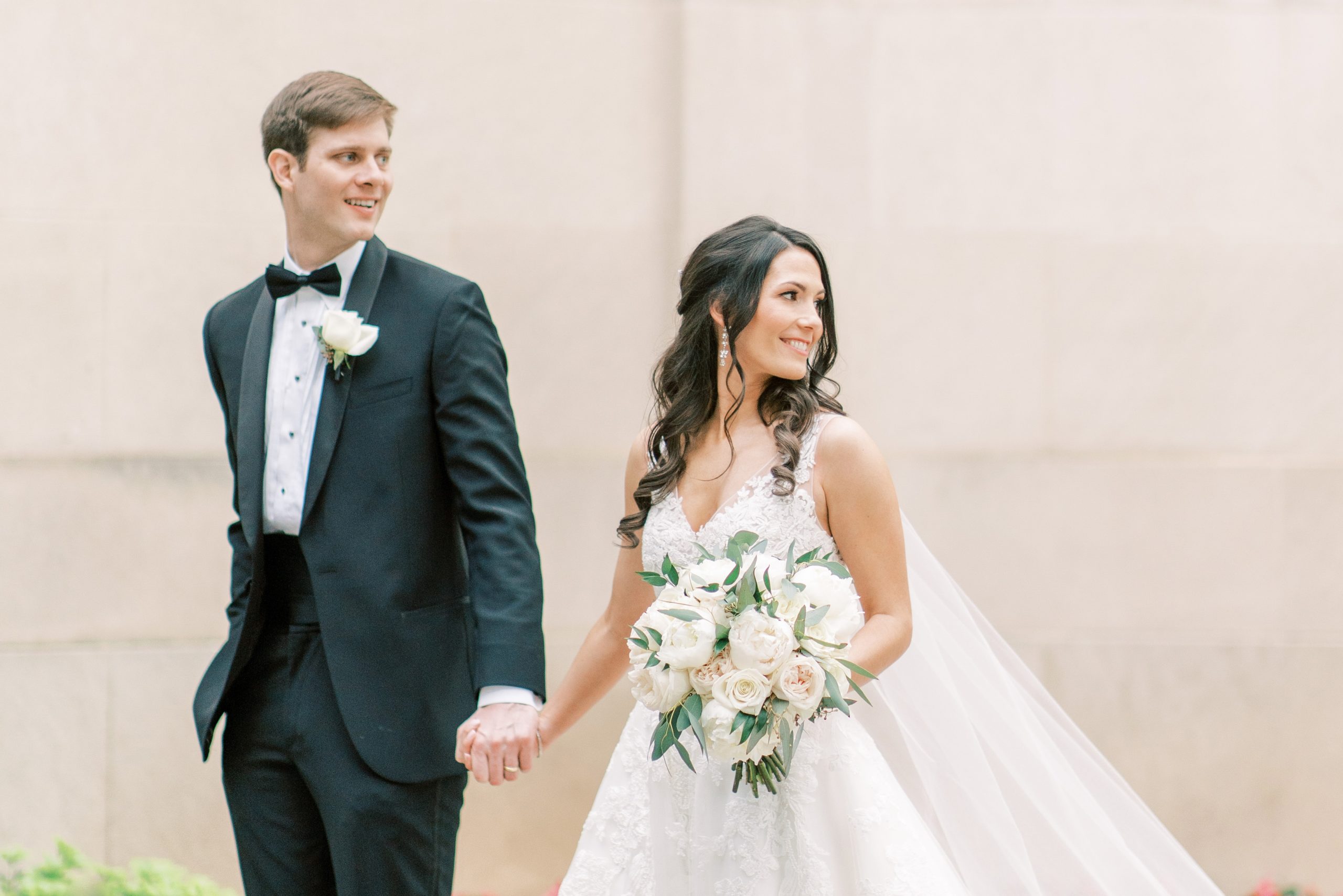 A beautiful spring Meridian House Wedding in Washington, DC photographed by film photographer Alicia Lacey.