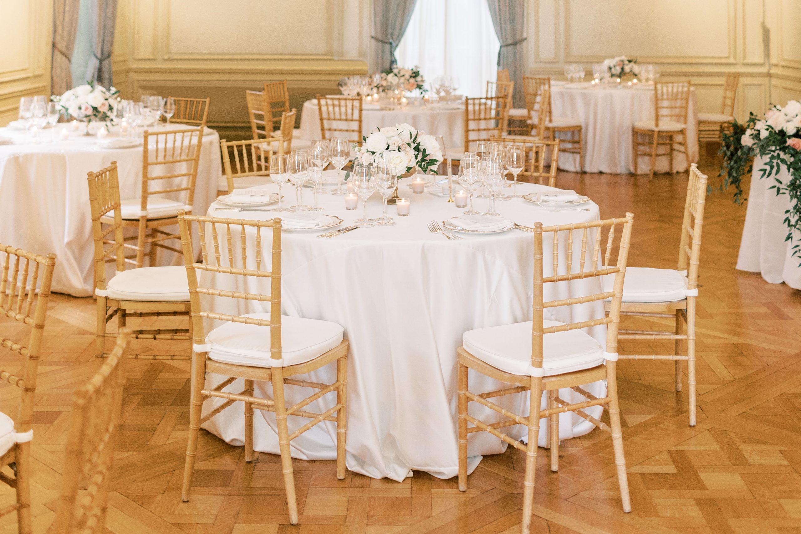 Reception at a Meridian House wedding in Washington, DC